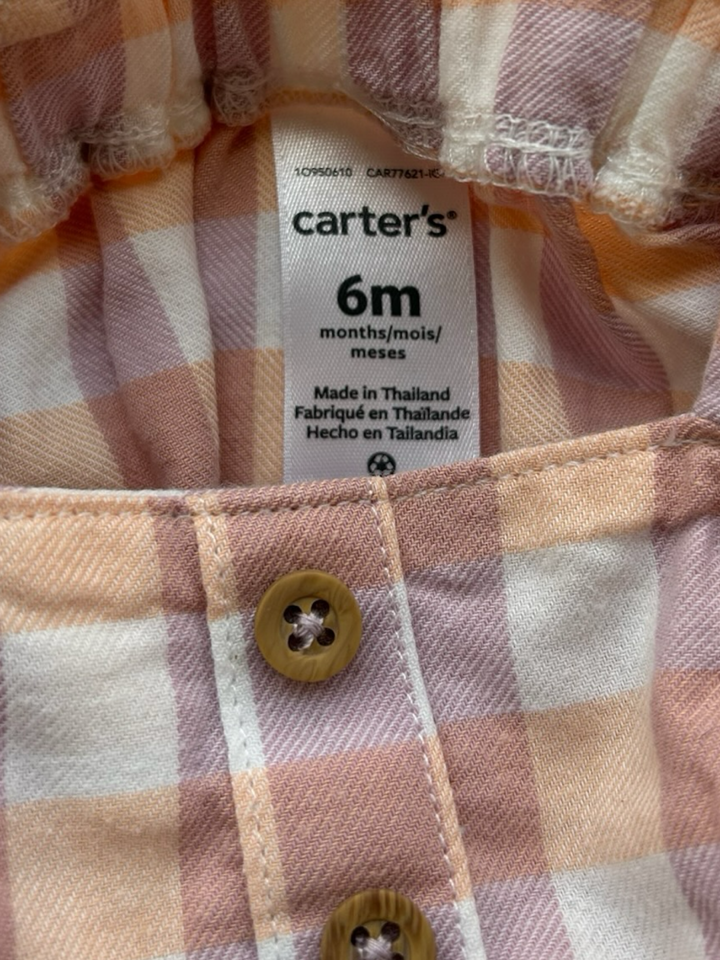 6M Baby Girls Carters Bubble Romper