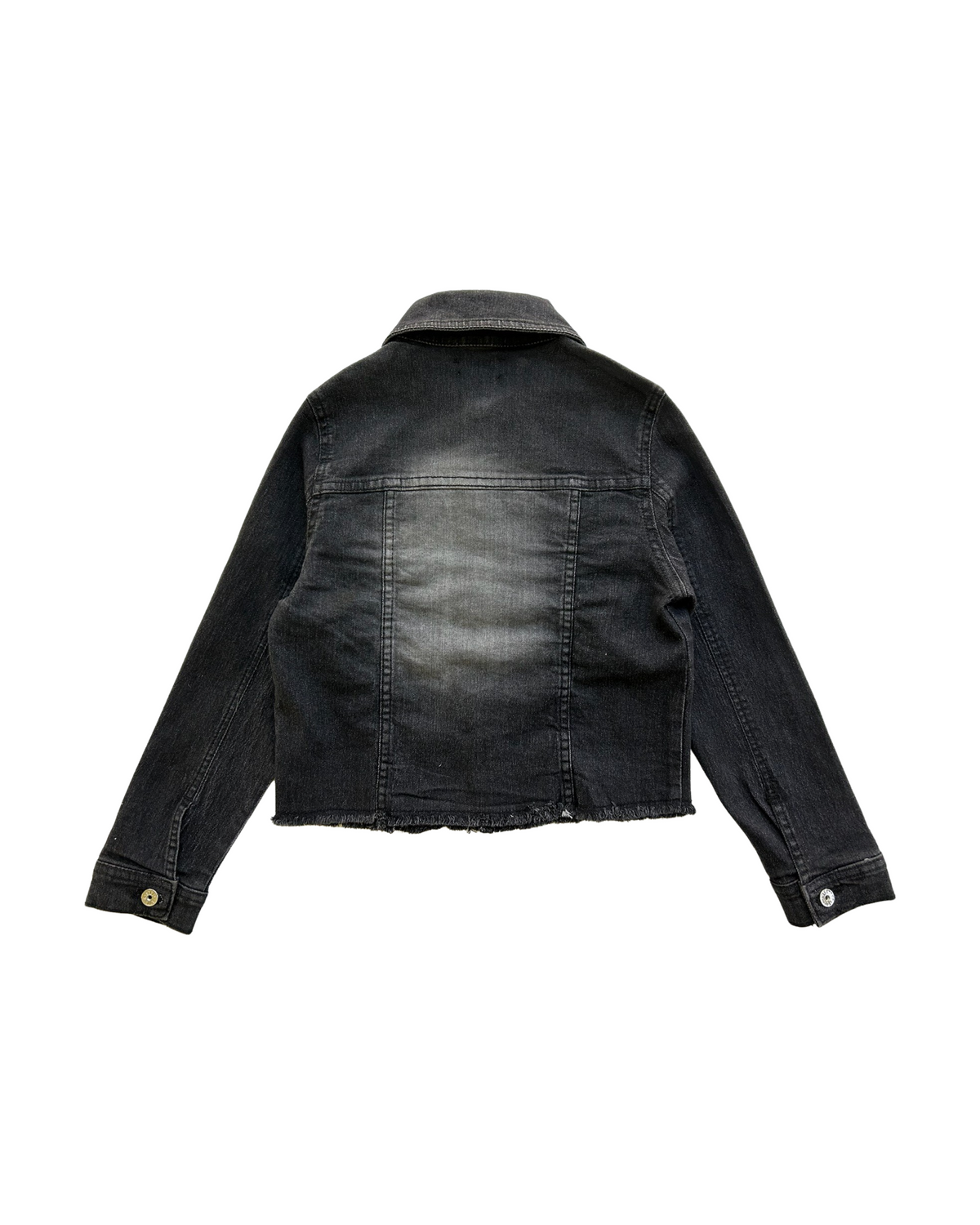 6x Girls Steve Madden Black Studded Jean Jacket