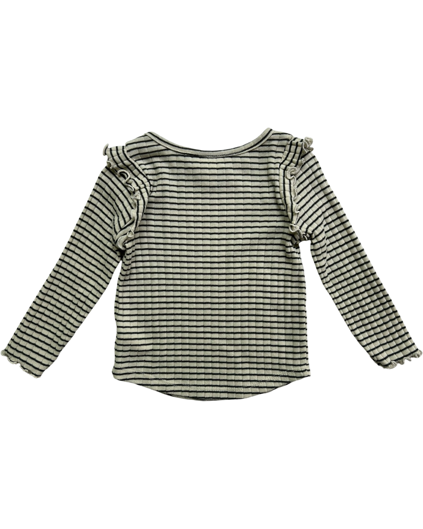 18M Baby Girls Cat & Jack Ruffle / Striped Sweatshirt