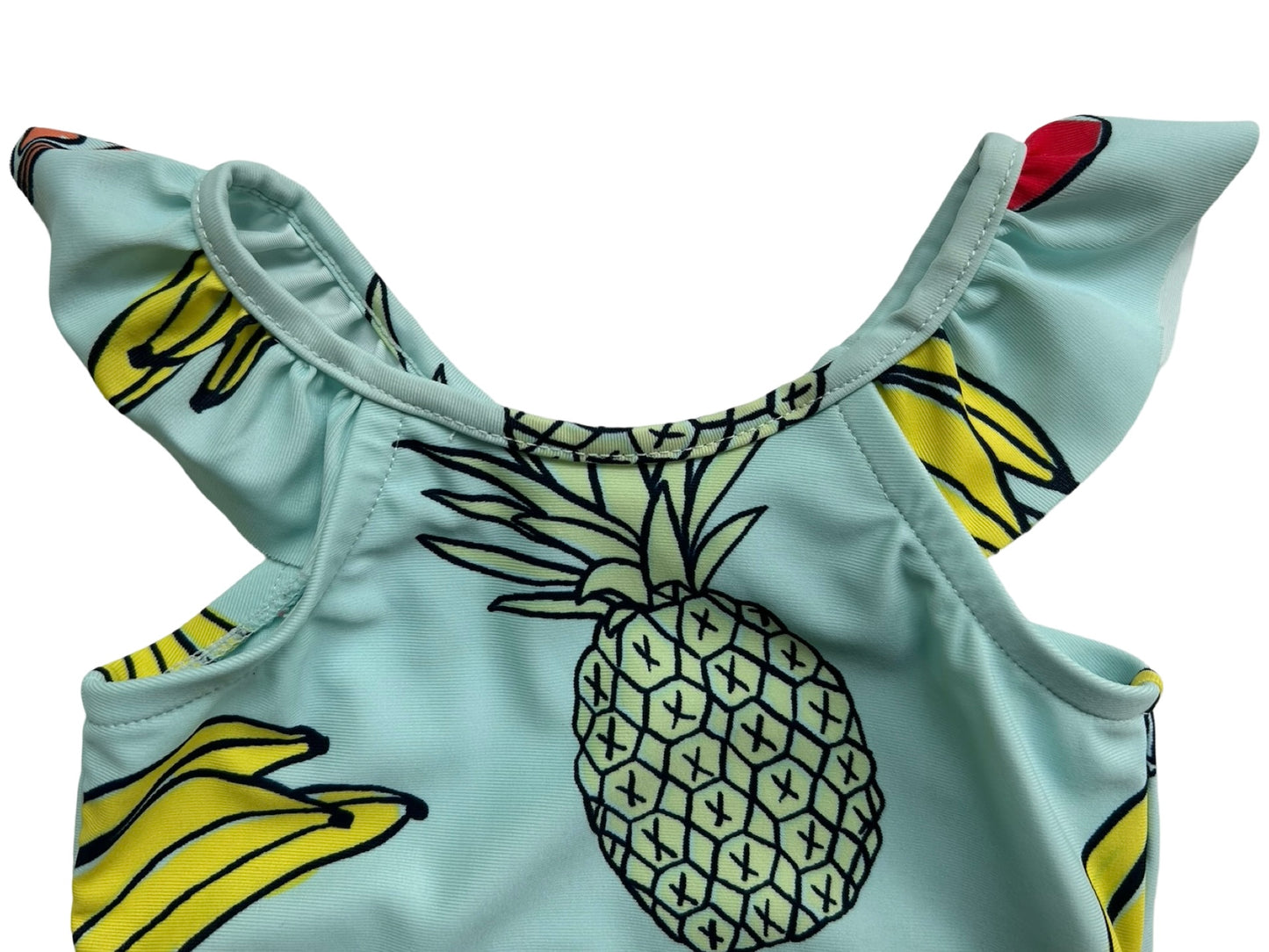 0-6M Baby Girl Baby Gap Fruit 🍍 🍌 🍊 Ruffle Swim Suit