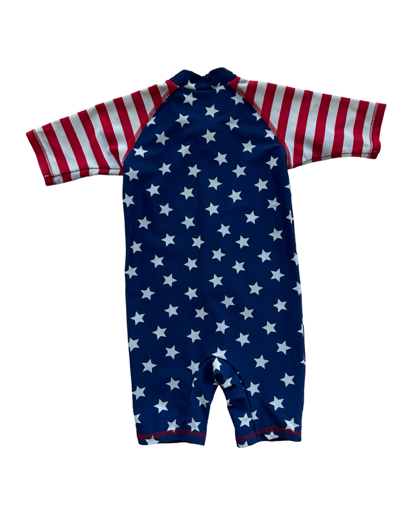 6-12M Baby Boy Baby Boden American Stars & Stripes Rash Guard Swim Suit