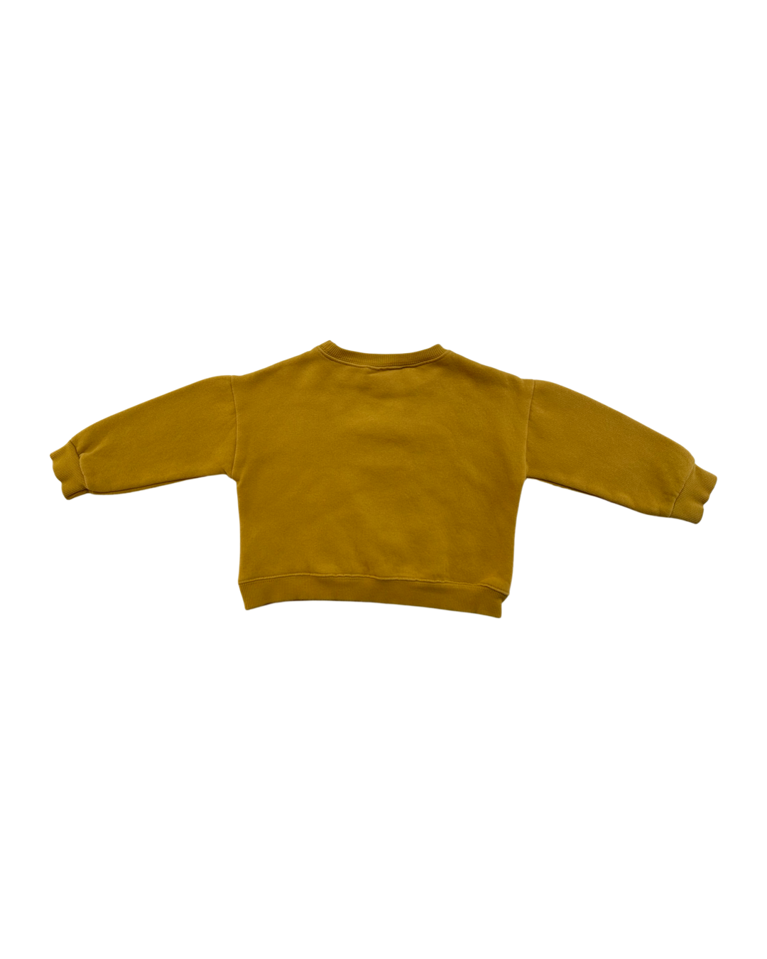 18-24M Baby Boy Zara Mustard Yellow Time for Some Fun Duck Sweatshirt