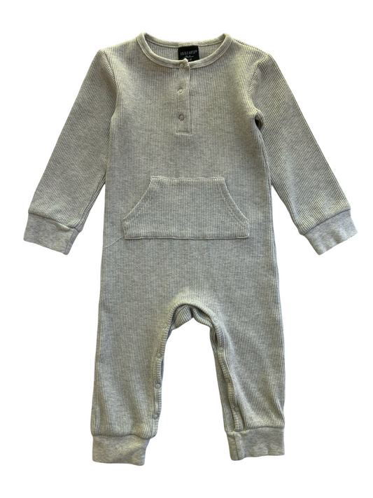 2T Toddler / 3T Toddler Boy Little Bipsy Long Sleeve Waffle Knit Romper