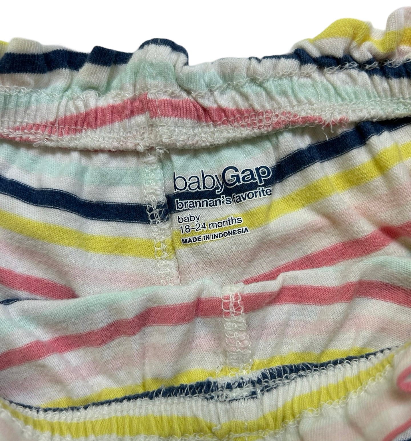 18M -24M Baby Girl’s Pink Baby Gap Striped Bubble Shorts