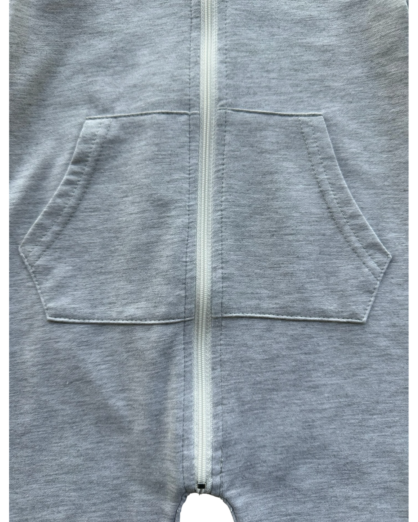 100/CM 18M - 24M Baby Boy Long Sleeve Hooded Jumpsuit Zipper Romper Front Pocket