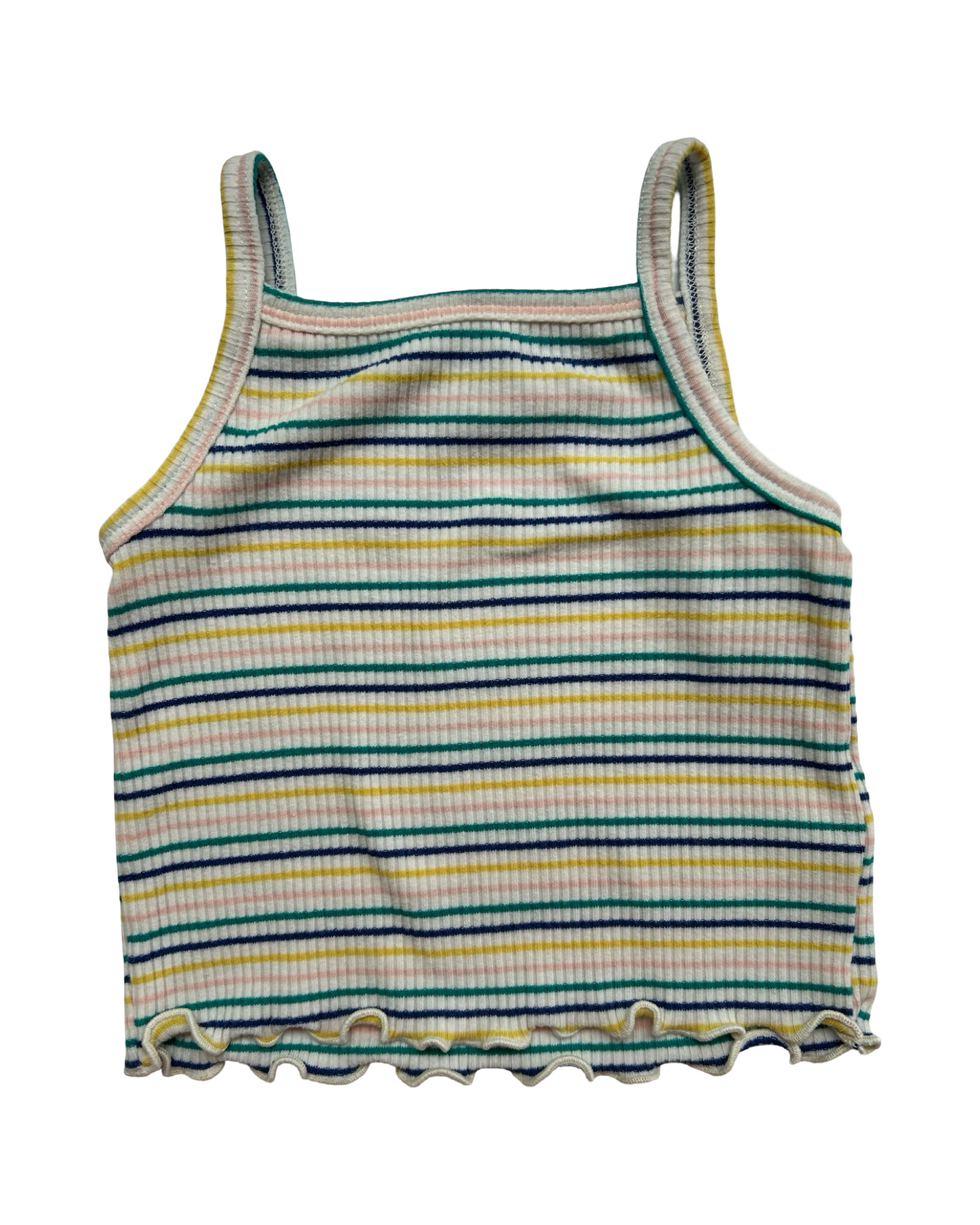6M-12M Baby Girls Old Navy Rib-Knit Tank Top And Short Set 2 Pieces.