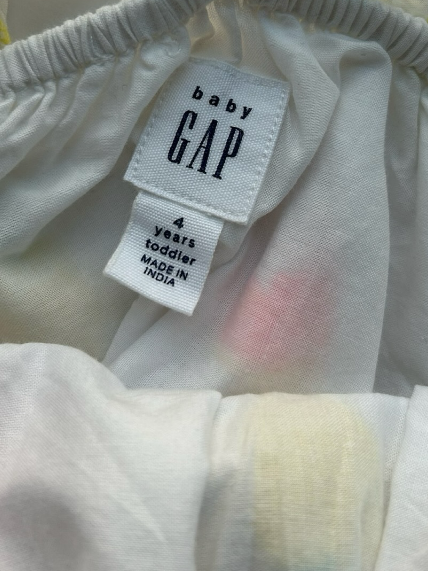 4Y Toddler Girls Baby Gap Fruit  Flutter Embroidered Dress