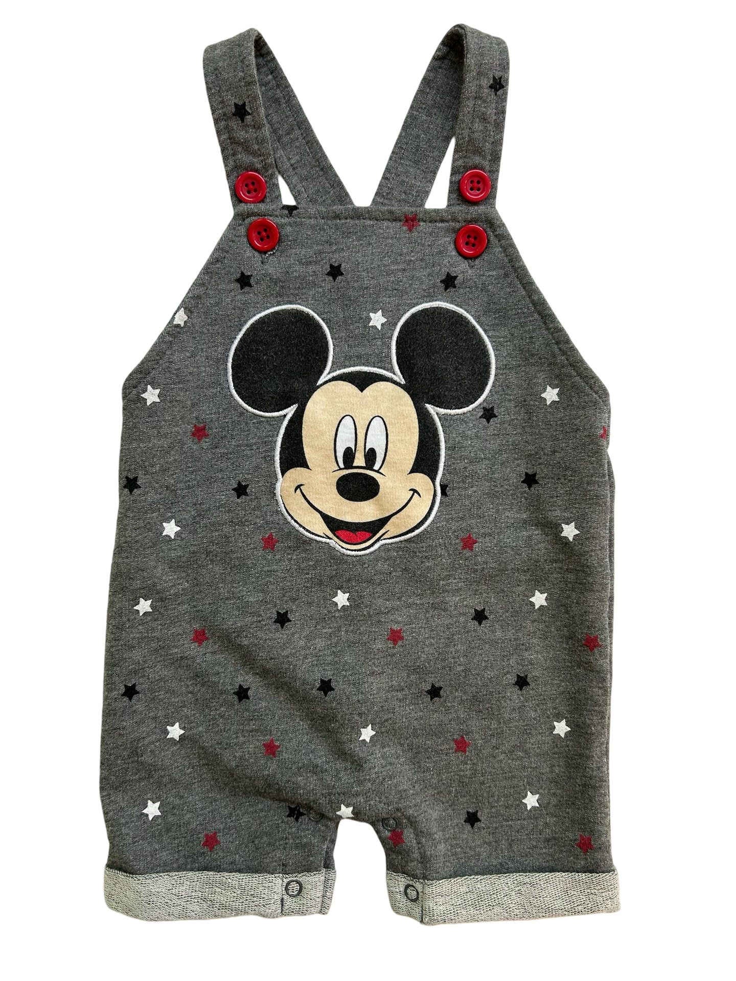 6M-9M Baby Boy Disney Mickey Mouse Overall Set 2 Pieces.