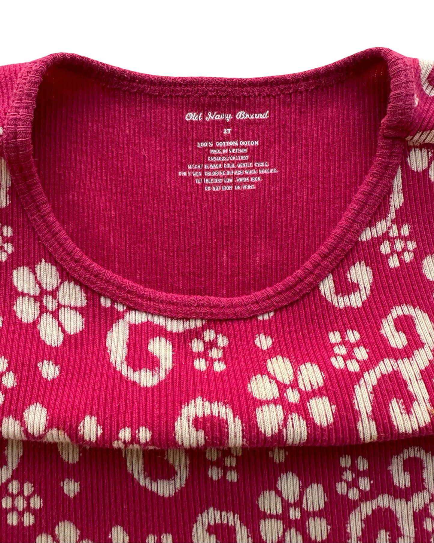 2T Toddler Girls Old Navy Floral Tank Top.