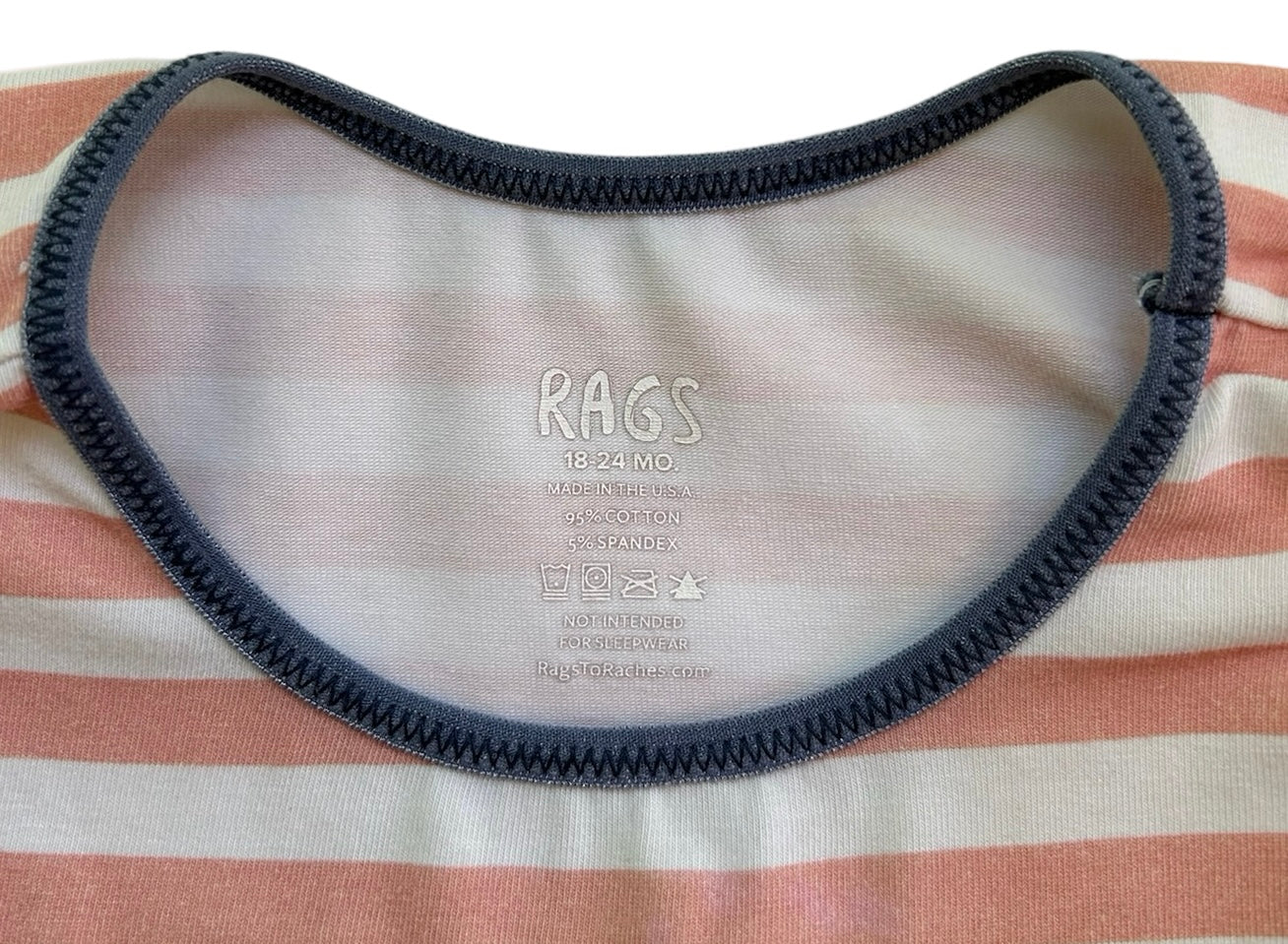 12-18M Baby Boy RAGS Striped Shortie Romper