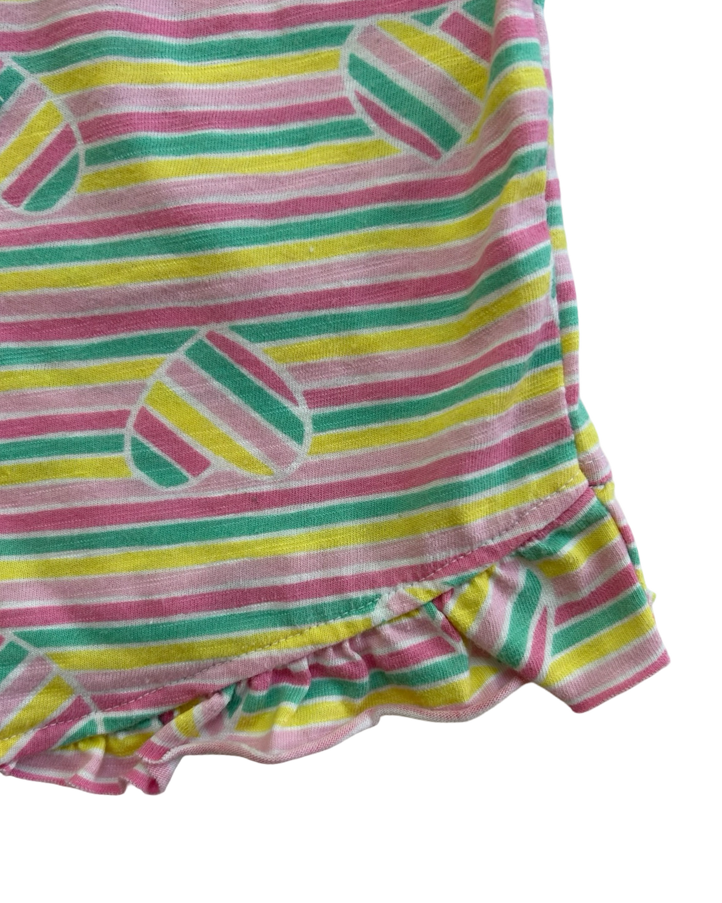 4T / 5T Toddler Girls Cat & Jack Striped Heart ❤️💖 Romper.