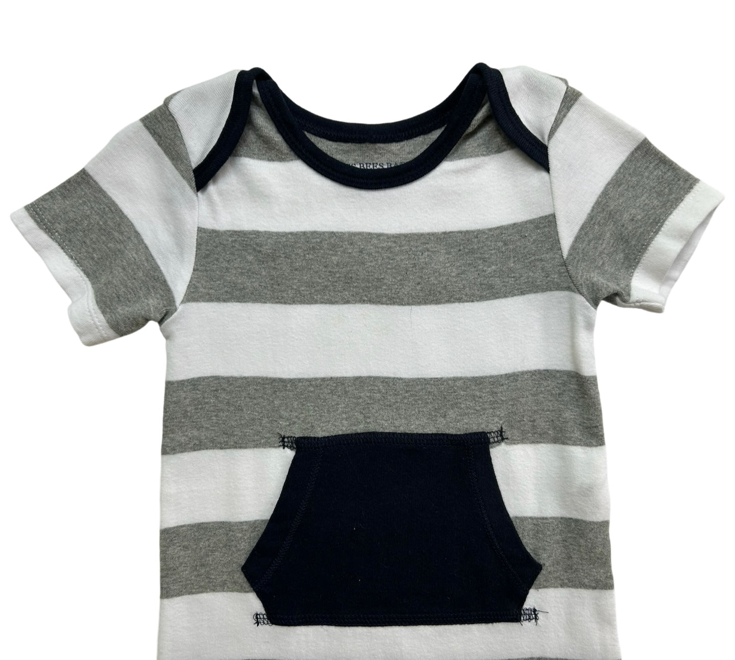 18M Baby Boy’s Burt’s Bees Baby Organic Bubble Romper Short Sleeve.