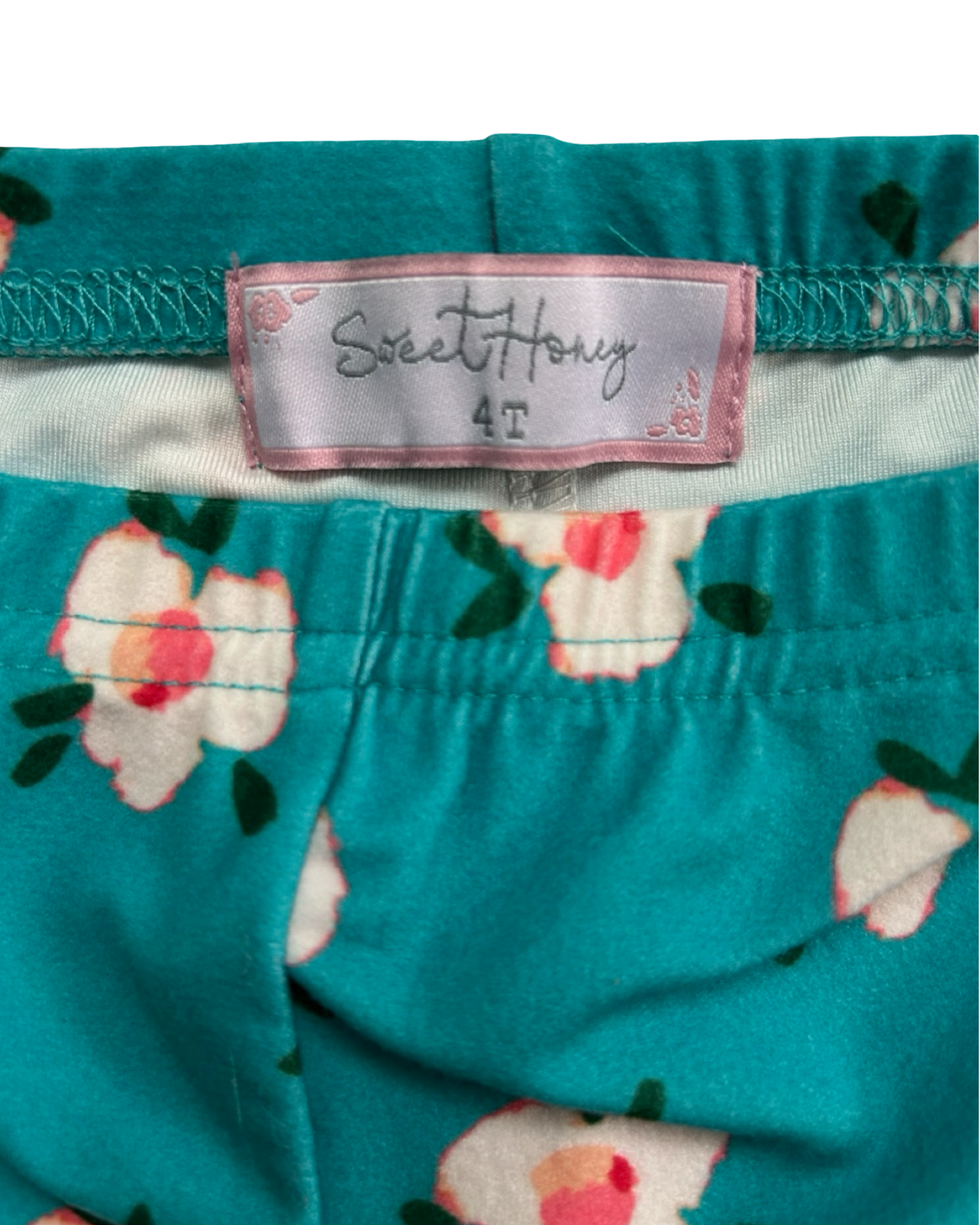 4T  Toddlers Girls Sweet Honey Bed Head Short Pjs 2 Piece Set