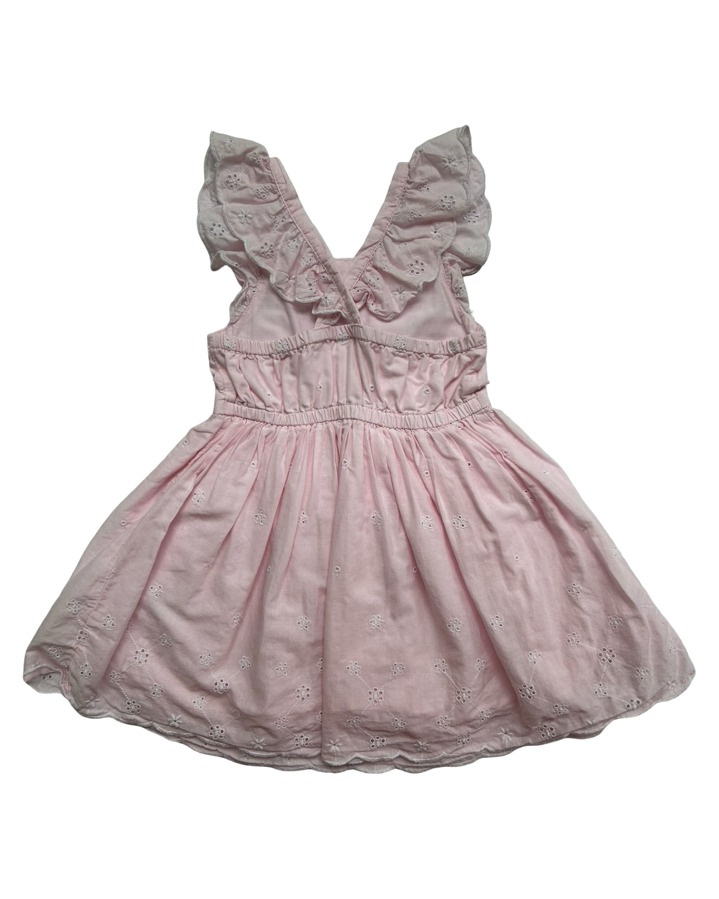 3T Toddler Girls Cat & Jack Pink Eyelets Summer Dress
