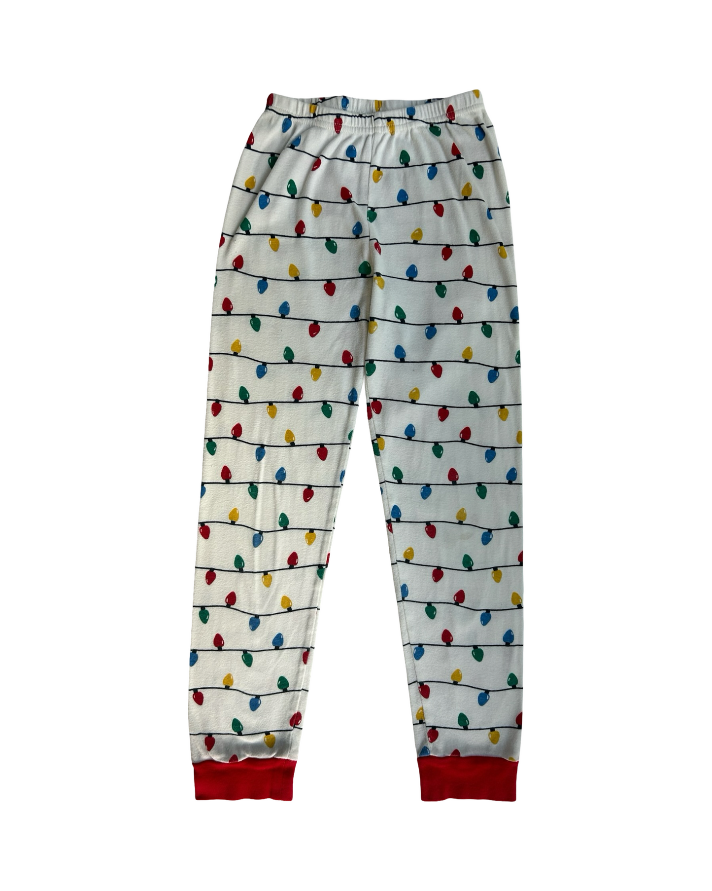 8T Toddler Boys Gymboree Christmas Lights Gymmies Cotton Pjs 2 Piece Set Sleepwear.