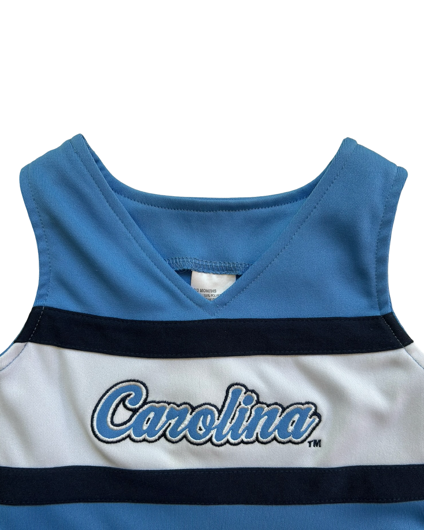 0-3M Baby Girls North Carolina Tar Heels Baby Cheer Outfit Dress