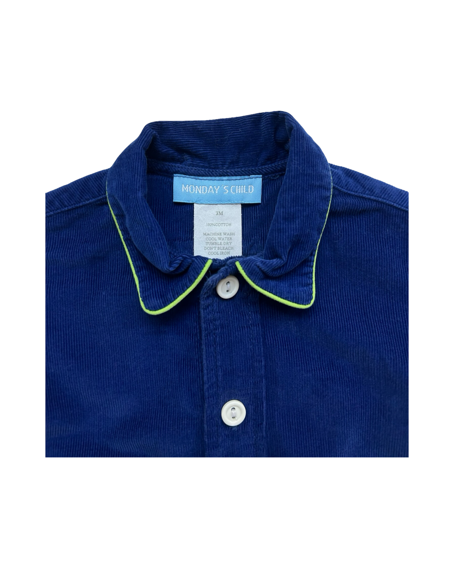 3M Baby Boy Monday’s Child Appliqué Snowman ⛄️ Holiday Corduroy Longall Romper.