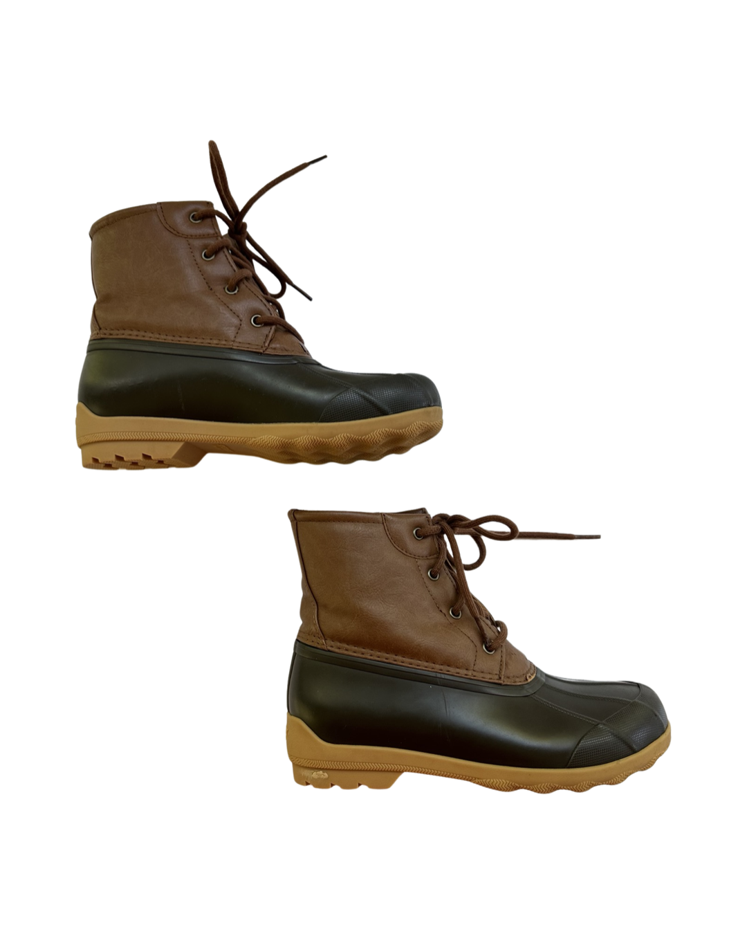 Youth Big Boys Size 4M Brown Sperry Duck Port Boots