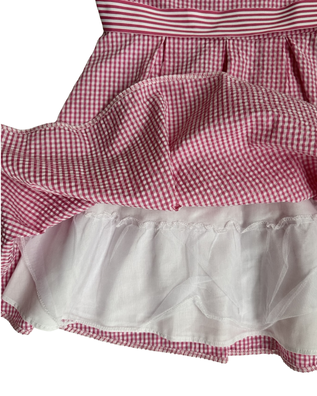 Youth Girls Size 12 Pink Gingham Rare Editions Dress