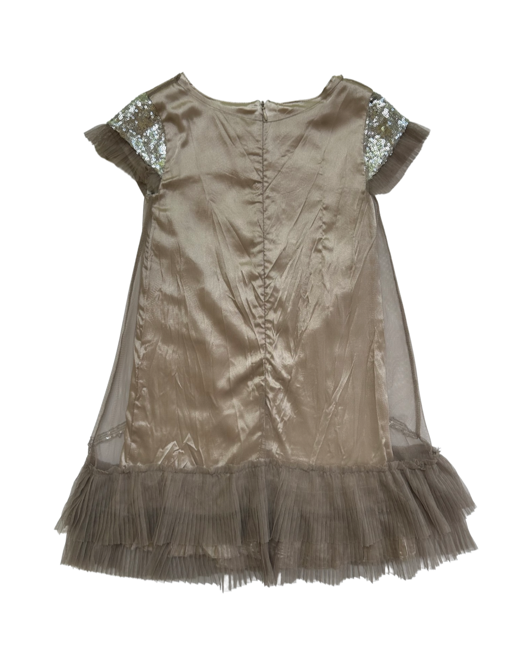 6x Girls Mia Joy by Joyfolie Retro Beaded Champagne Fancy New Years Eve / Christmas Dress