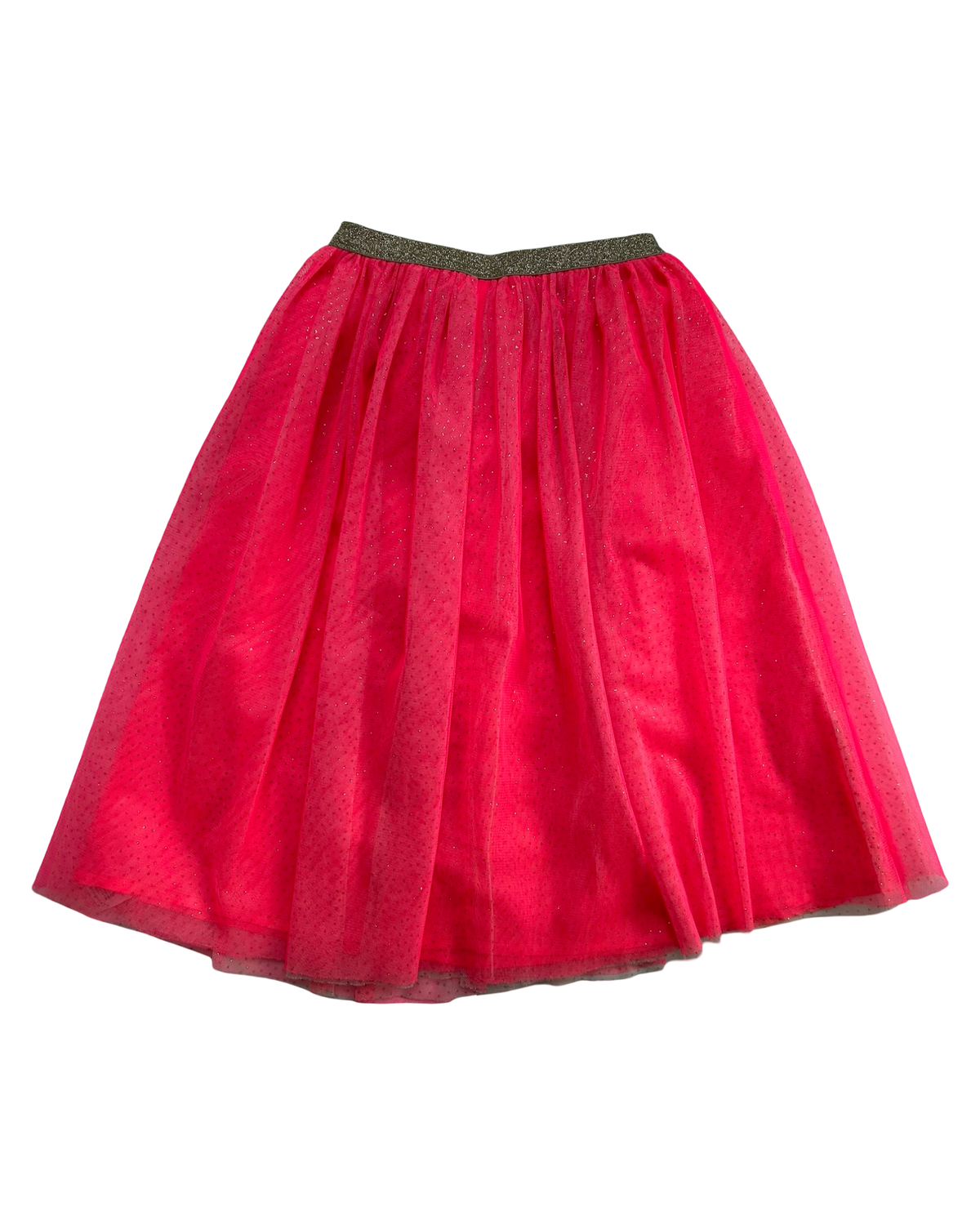 XS 4T-5T  Toddlers Girls Cat & jack Sparkly Golden Pink Long Play Skirt