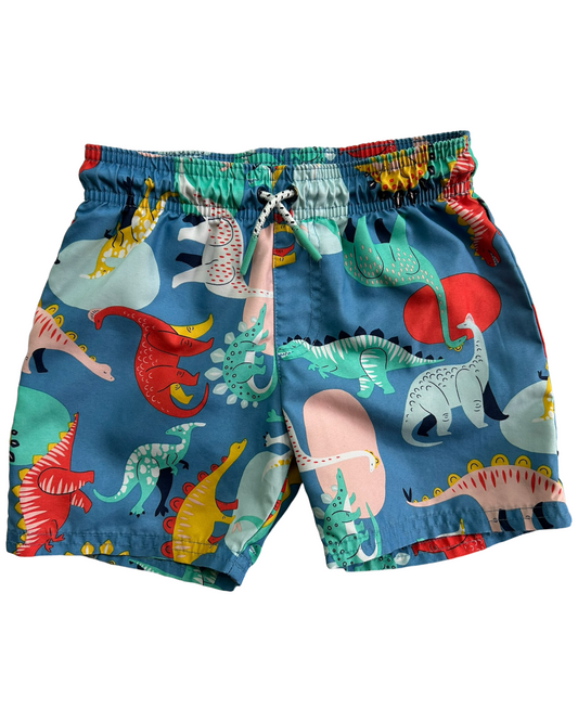 4T Toddler Boy Cat & Jack Cute Dinosaur Dino Animal Swim Trunks Shorts.