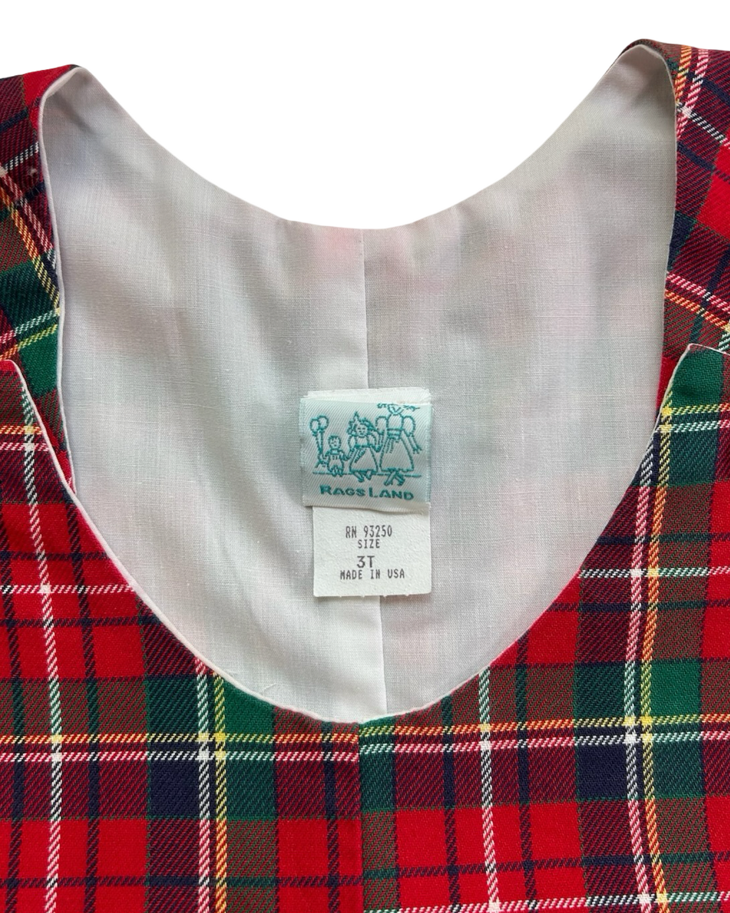 3T Toddler Boys Rags Land Plaid Romper.