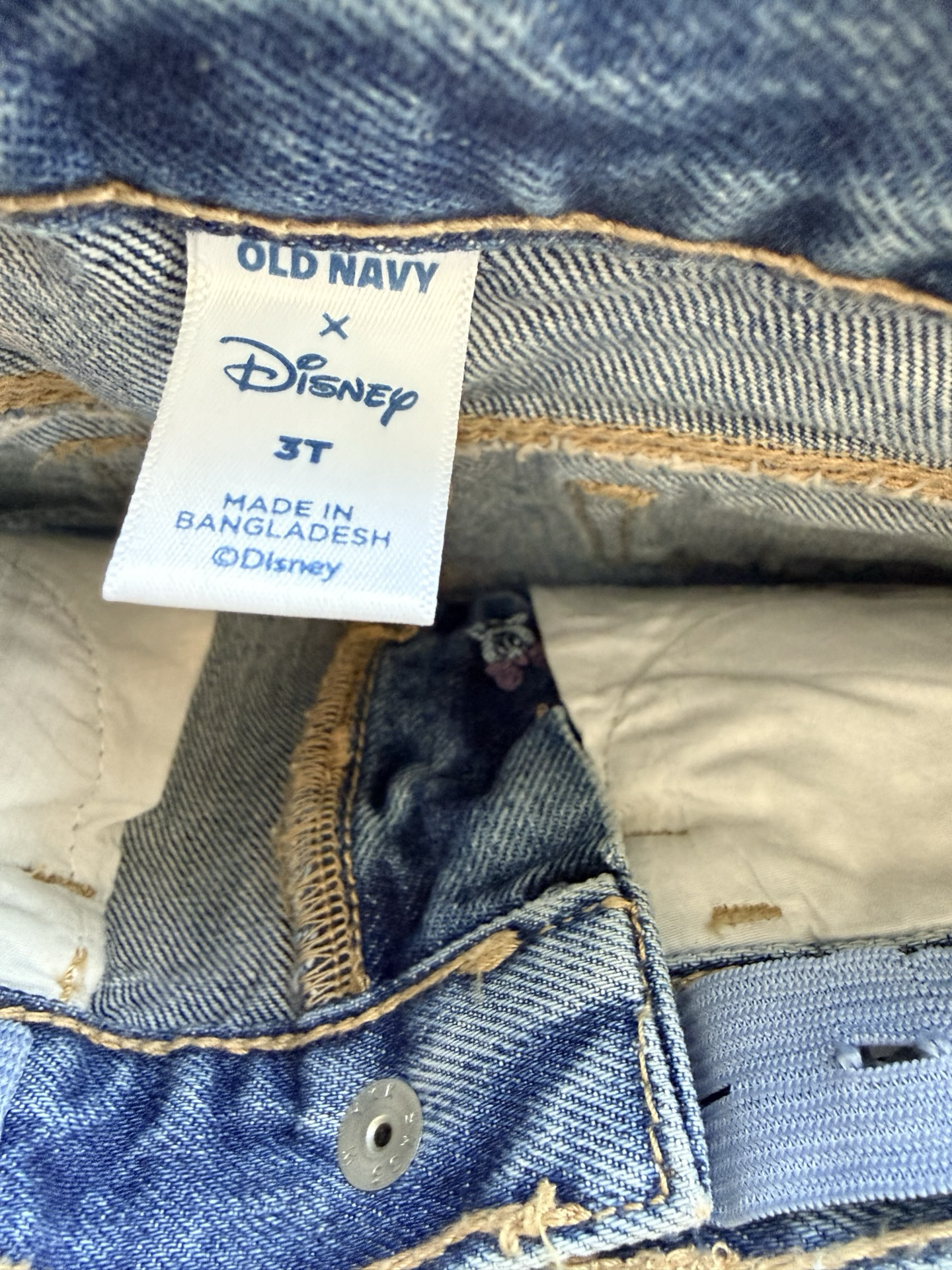 3T Toddler Girls Old Navy Disney Minnie Mouse Jean Shorts