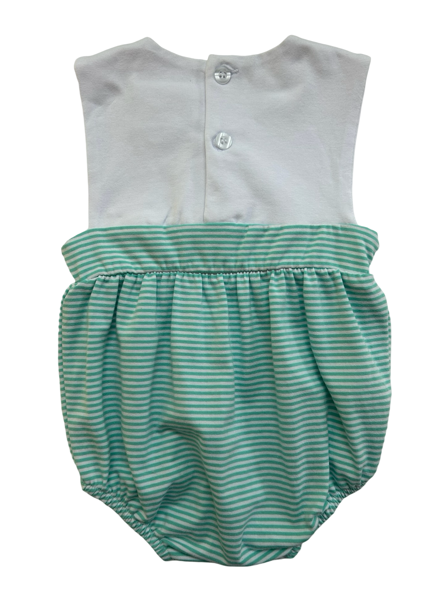 6M Jellybean By Smock Candy, Benjamin Bubble Light Green Striped. NEW