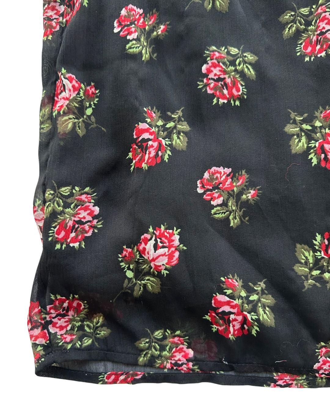 Small 5T Toddler Girl Gap Kids Black Floral Long Sleeve Dress