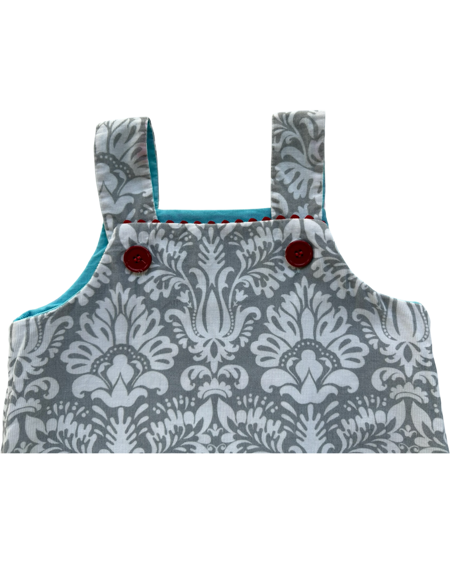 6T Toddler Girls Shrimp & Grits Reversible Bird 🐦/ Santa Claus 🎅 Corduroy Dress.