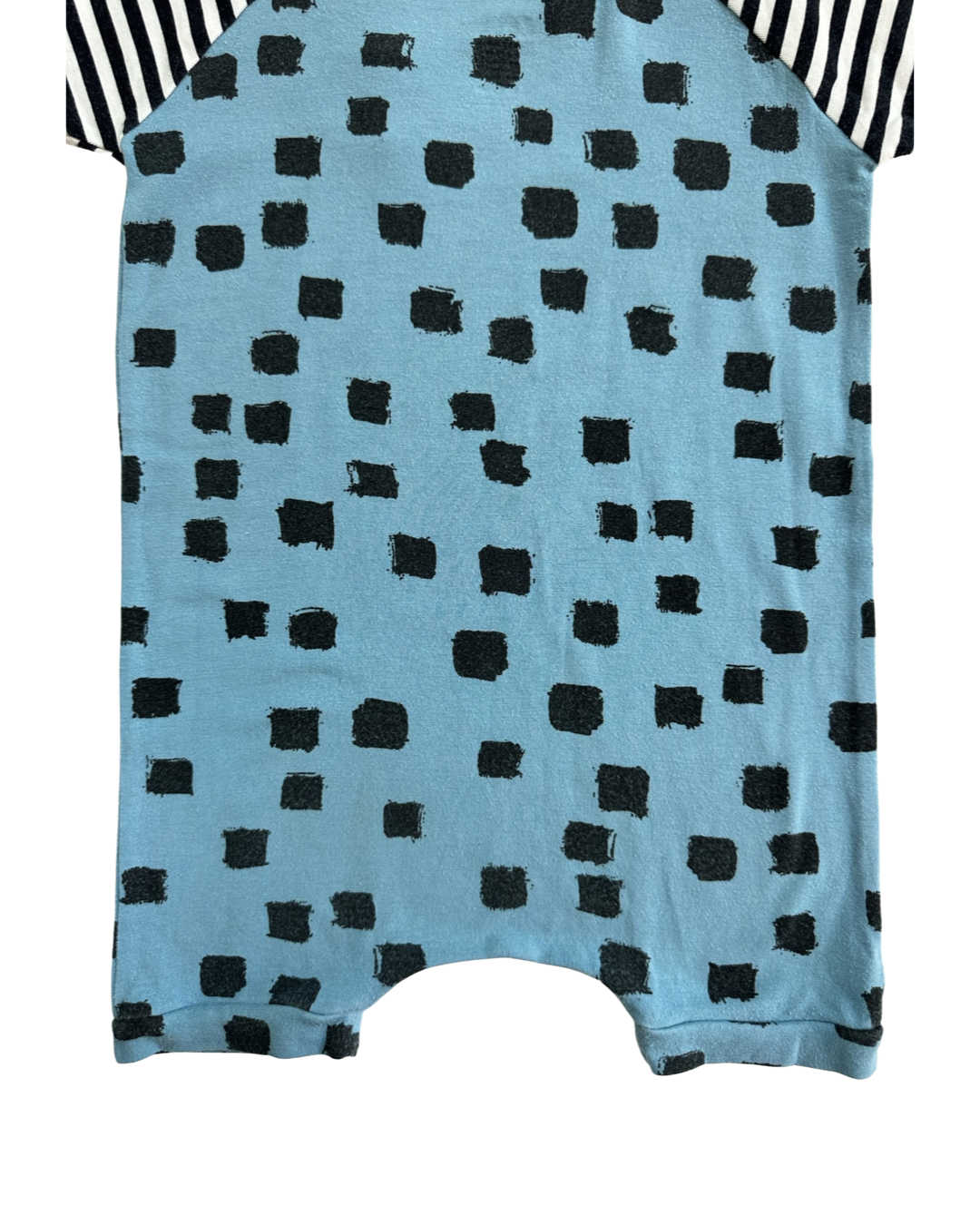 18-24M Baby Boy RAGS to Raches Blue & Black Shortie Romper