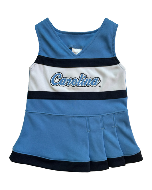 0-3M Baby Girls North Carolina Tar Heels Baby Cheer Outfit Dress