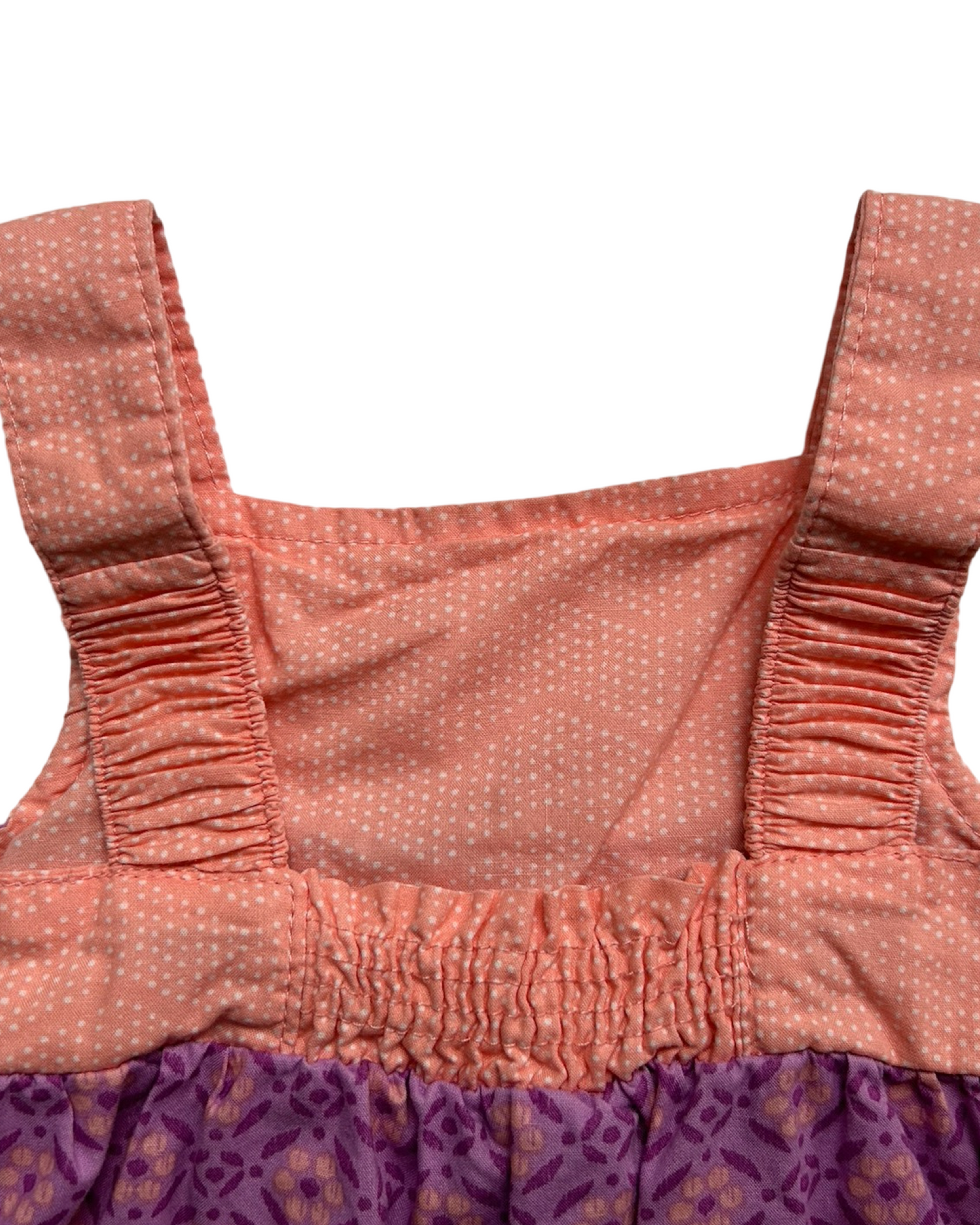 6M Baby Girl Cherokee Purple / Coral  Bubble Romper