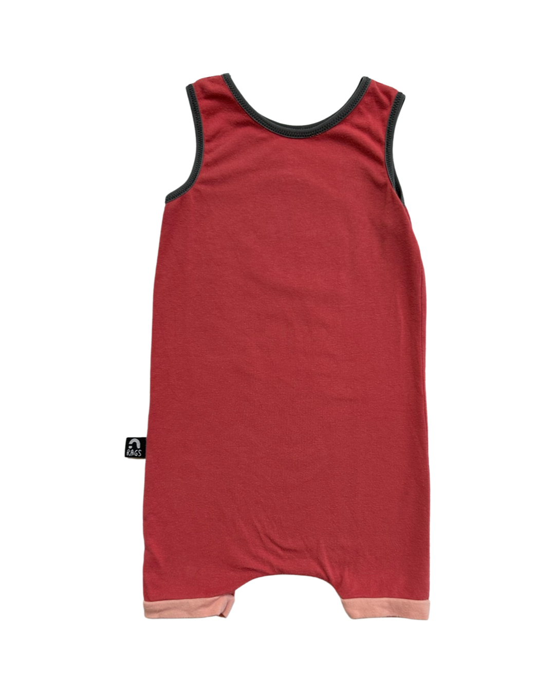 12-18M Baby Boy RAGS to Raches King Cone Tank Shortie Romper