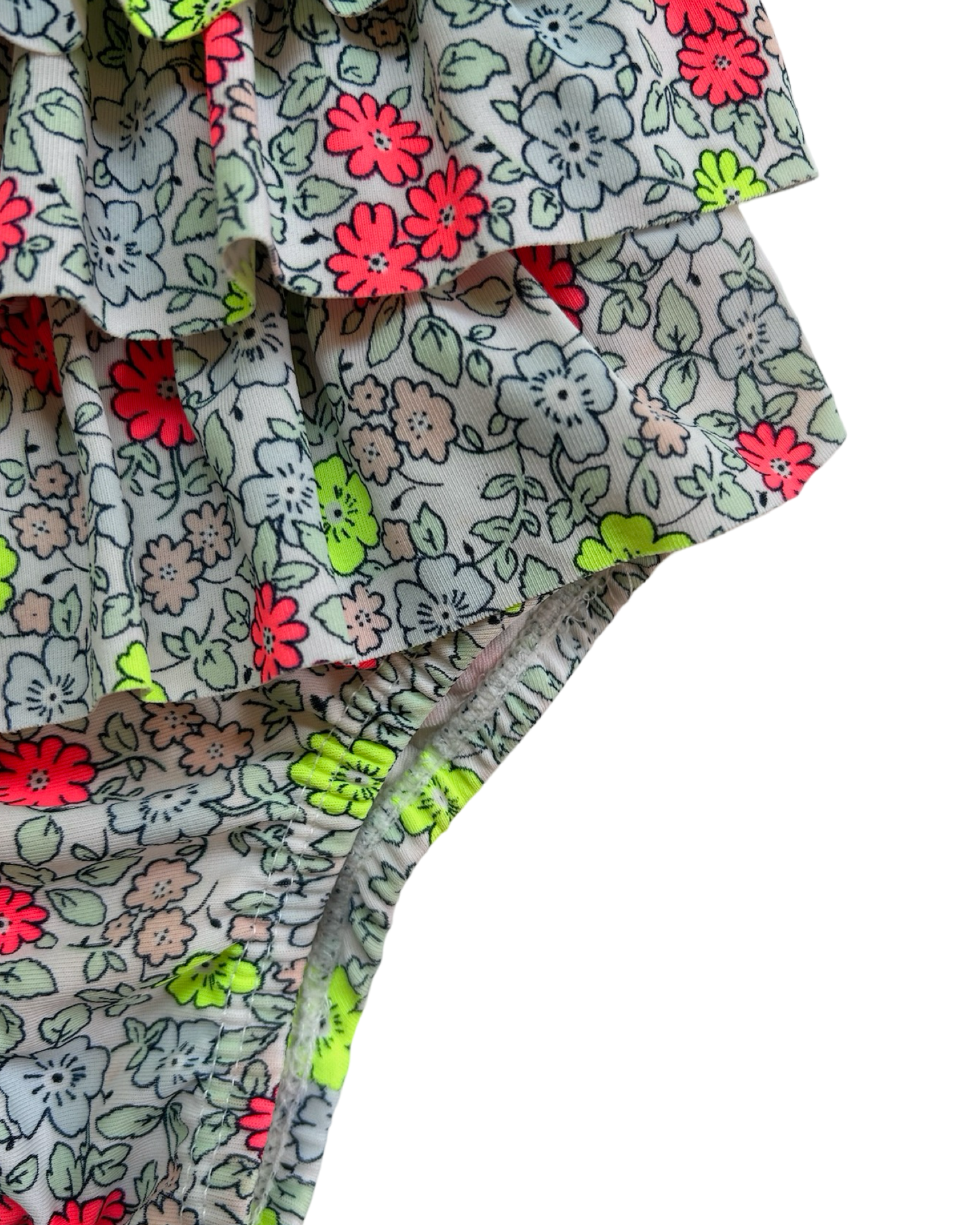 6M-12M Baby Girl Baby Gap Floral Ruffle Swim Suit
