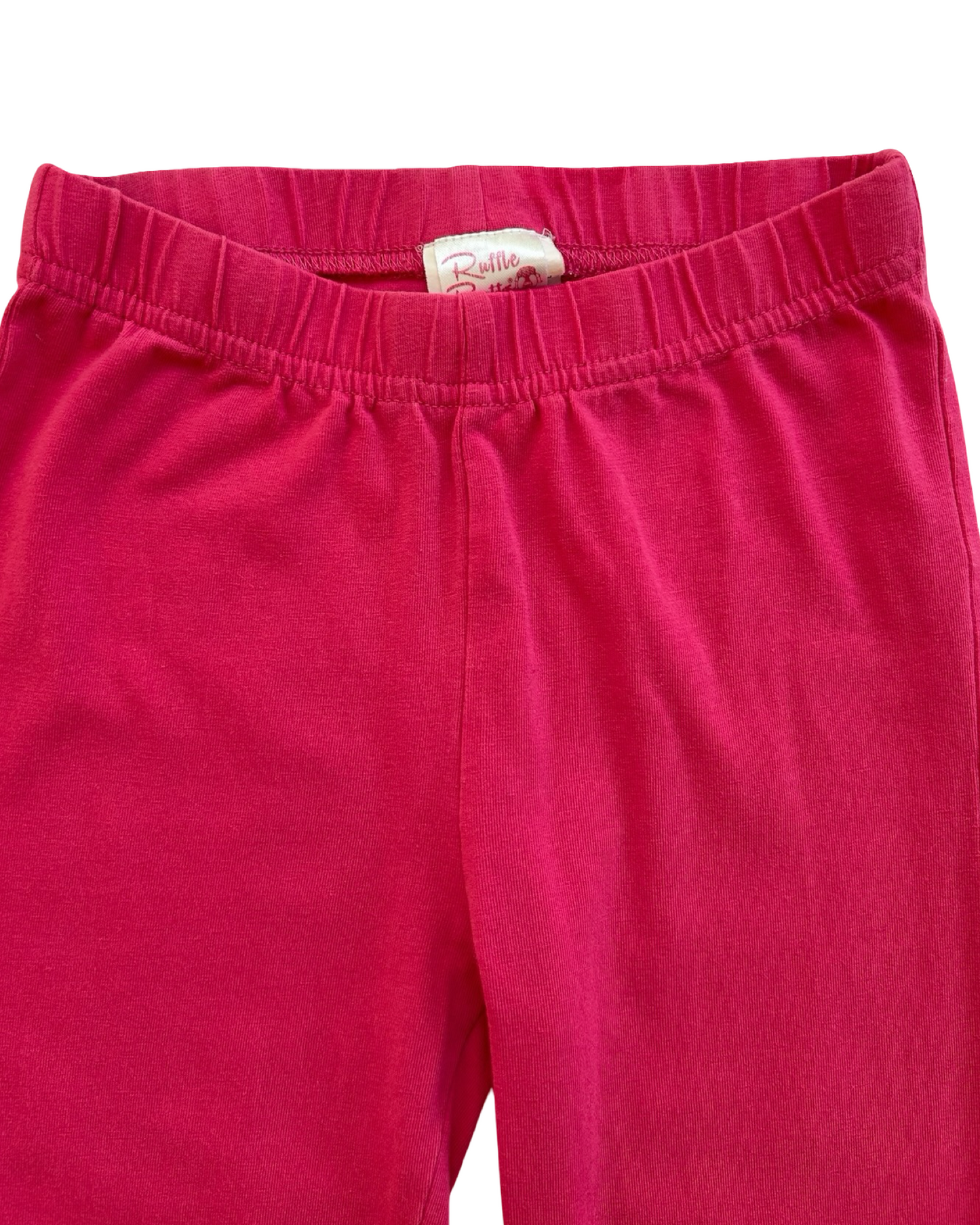 4T-5T  Toddlers Girls Ruffle ButtsRuffle Trim Leggings.