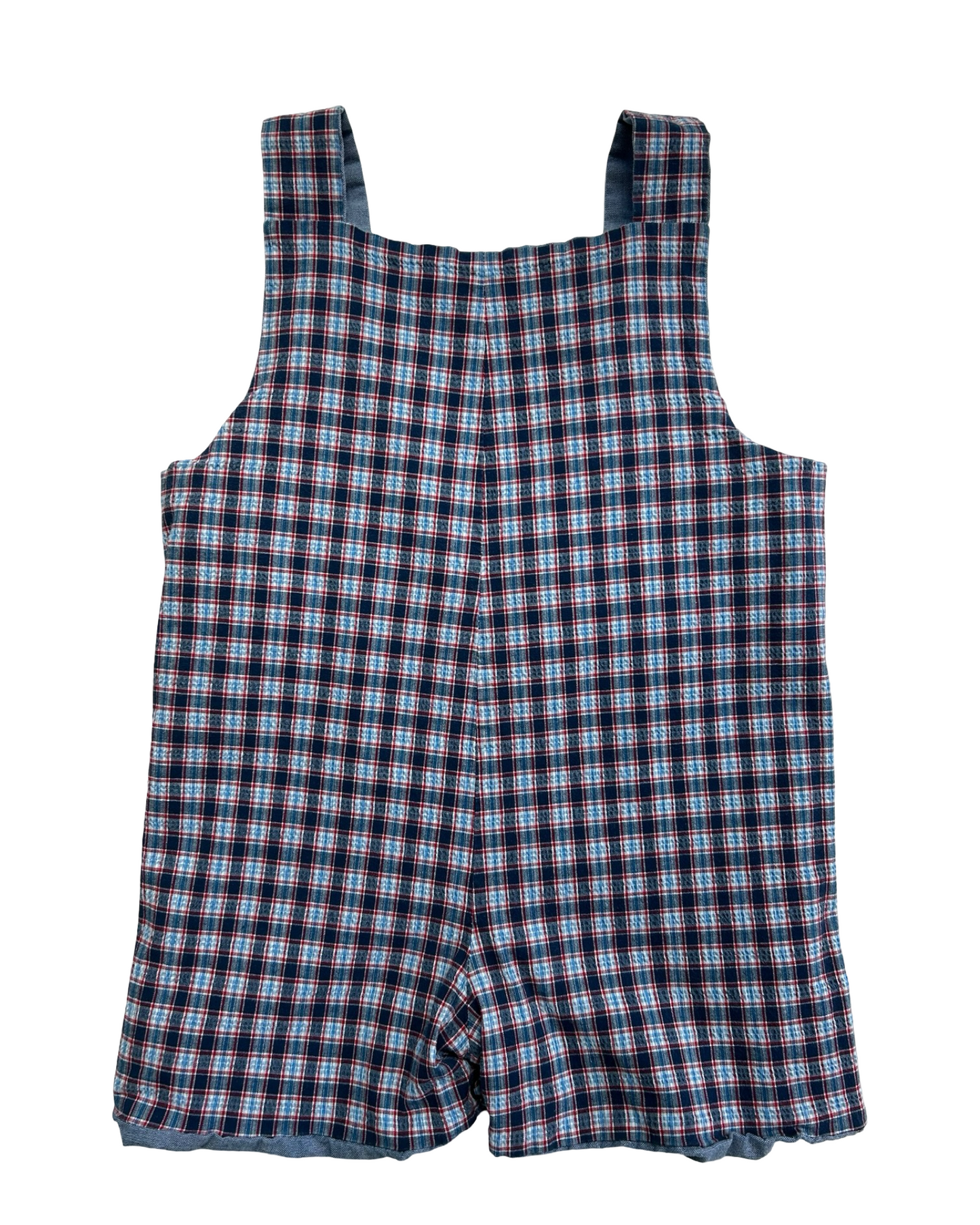 18M Baby Boys Just Ducky Reversible Sailboat Embroidered Overalls