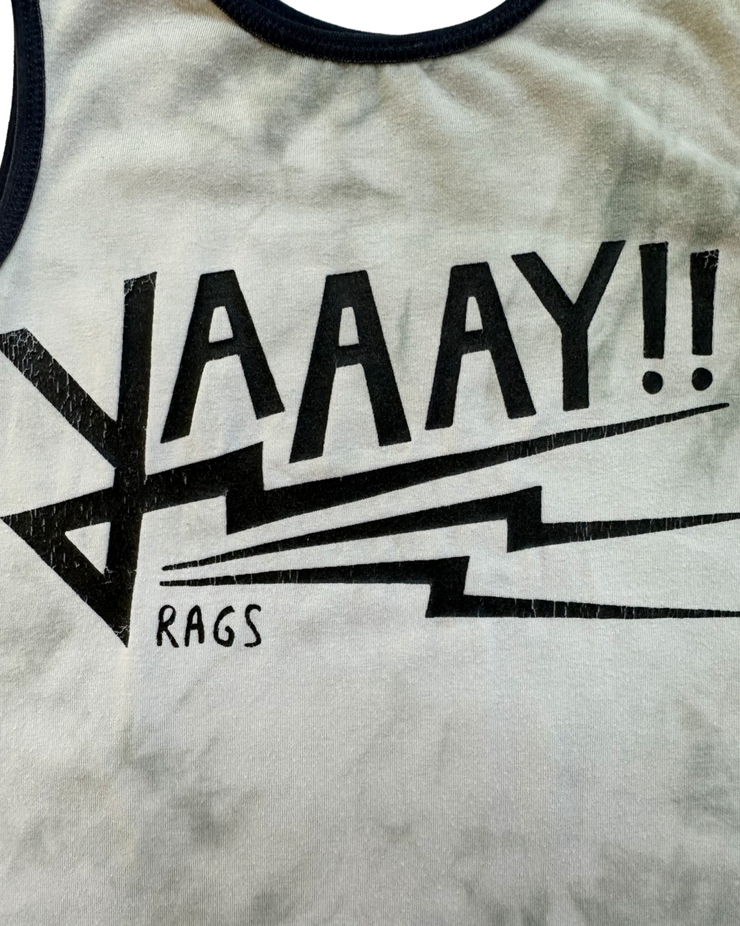 2T Toddler Boy RAGS to Raches YAAAY! Romper