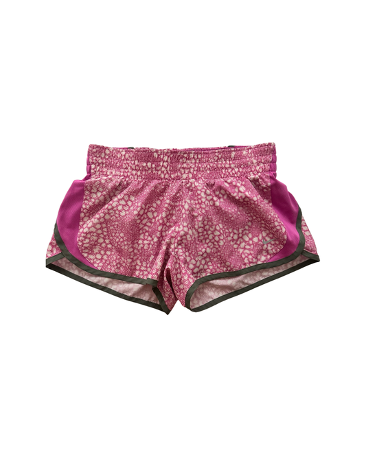 Women’s Size Small Pink/ Purple / White Nike Dri-Fit Pixel Graphic Athletic Running Shorts