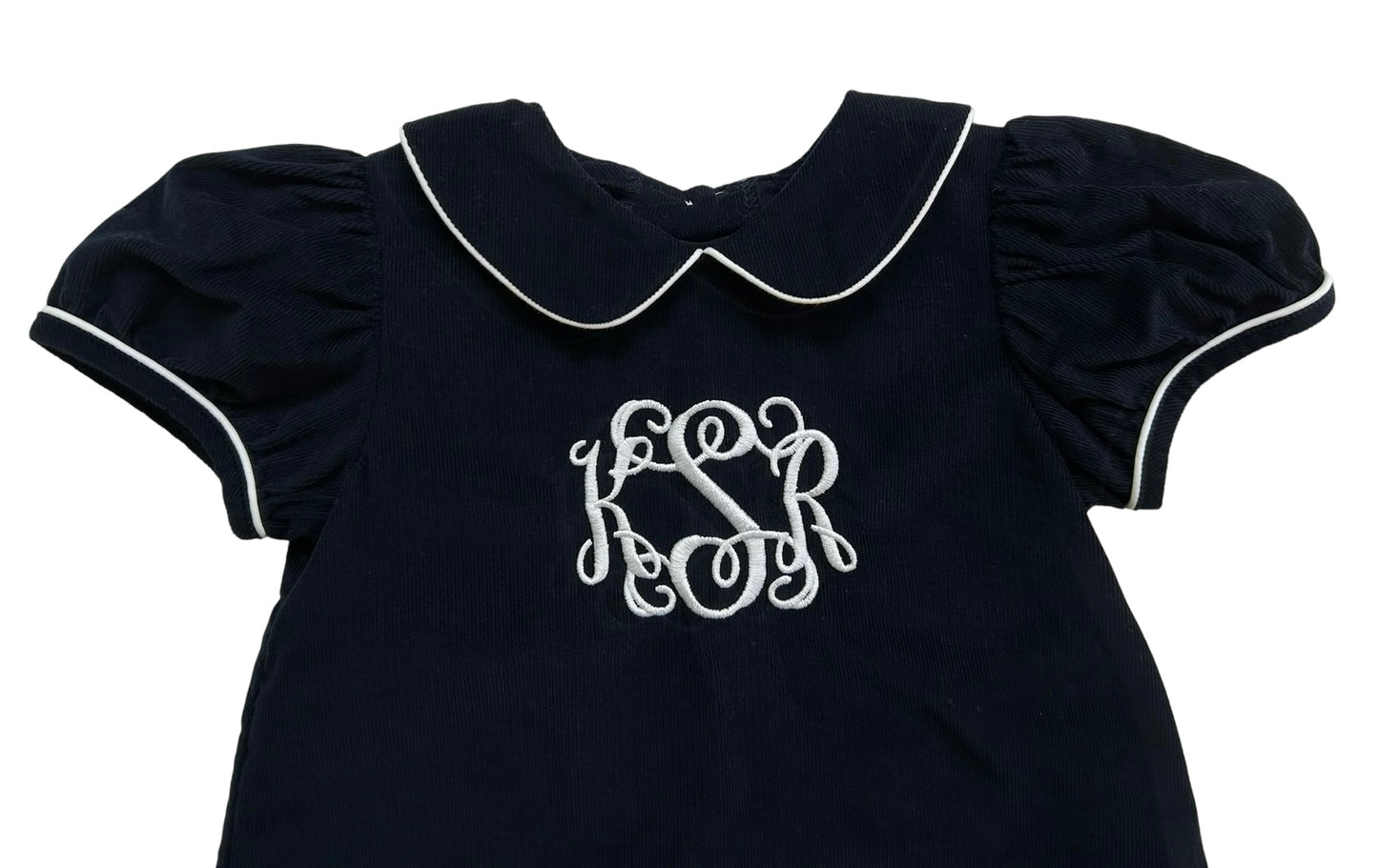 2T Toddler Girl Classic Whimsy Navy Blue Corduroy Dress