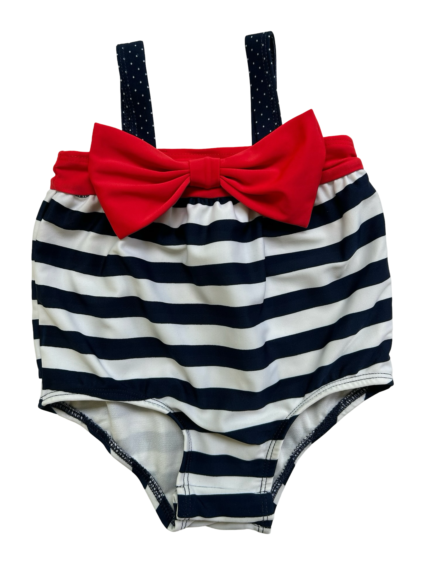 3M - 6M Baby Girl Cat & Jack Striped Swim Suit