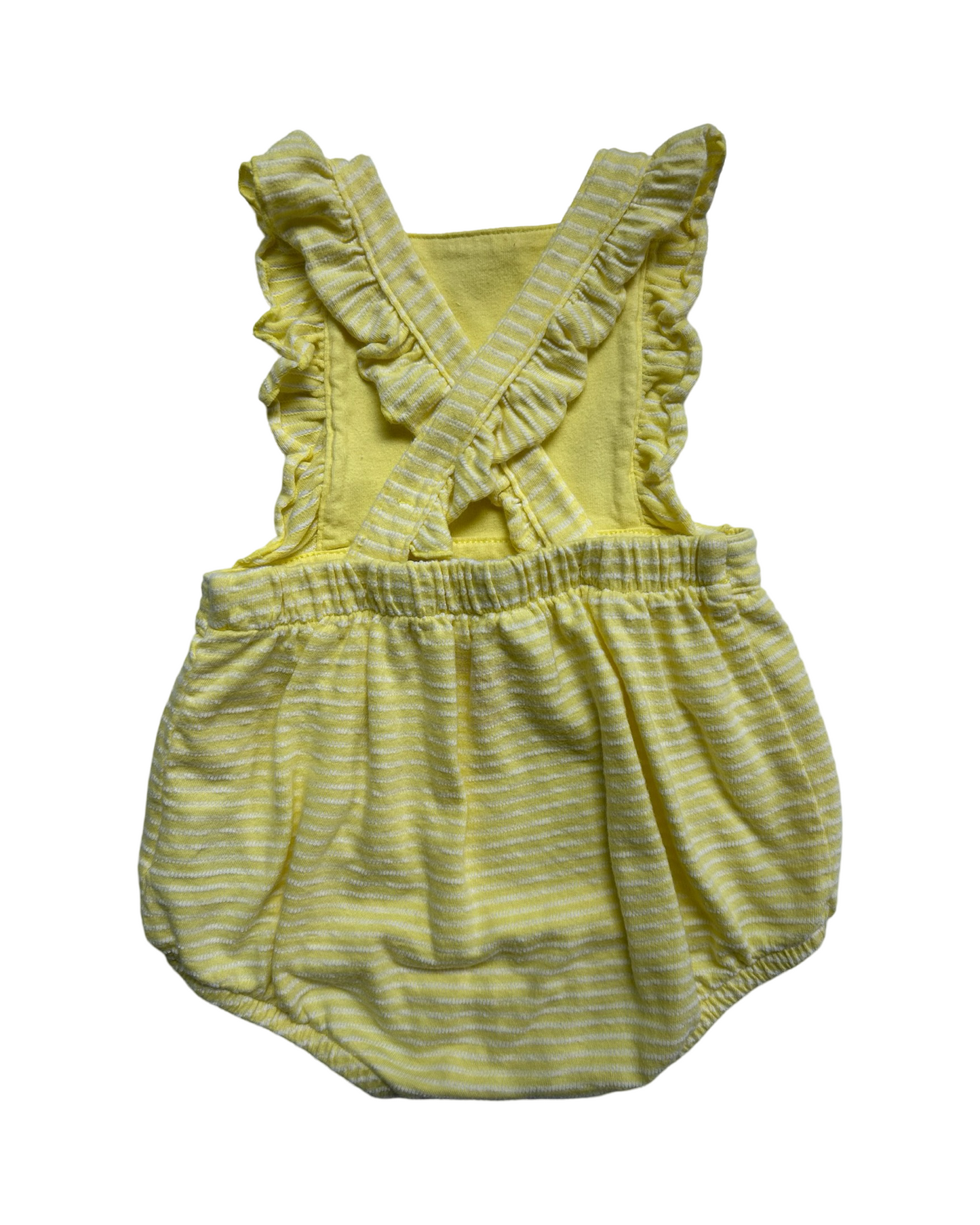 18M Baby Girl Yellow Cat & Jack Bubble Romper