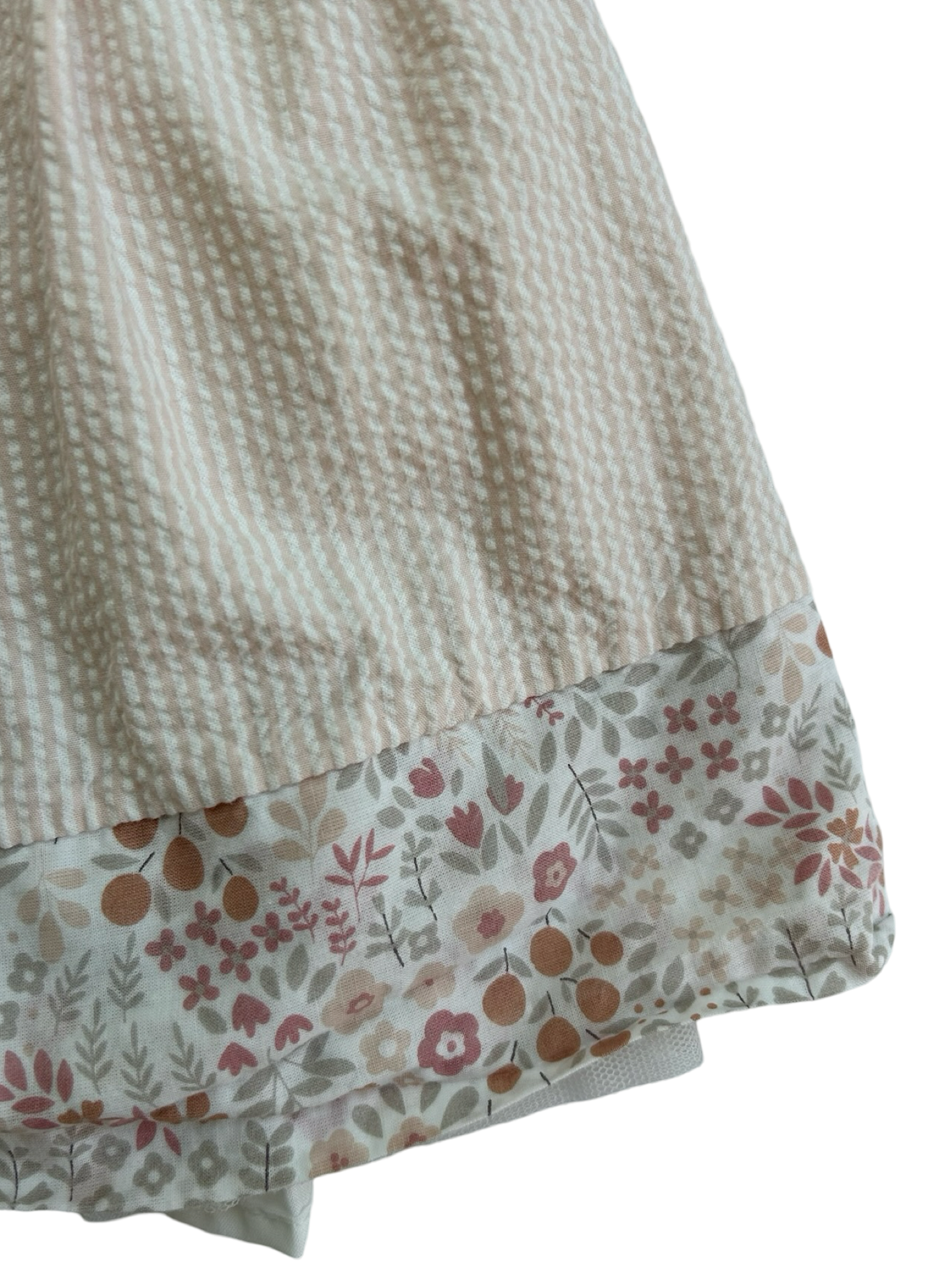 2T Toddler Girl Rachel Zoe Light Pink Seersucker Floral Trim Dress