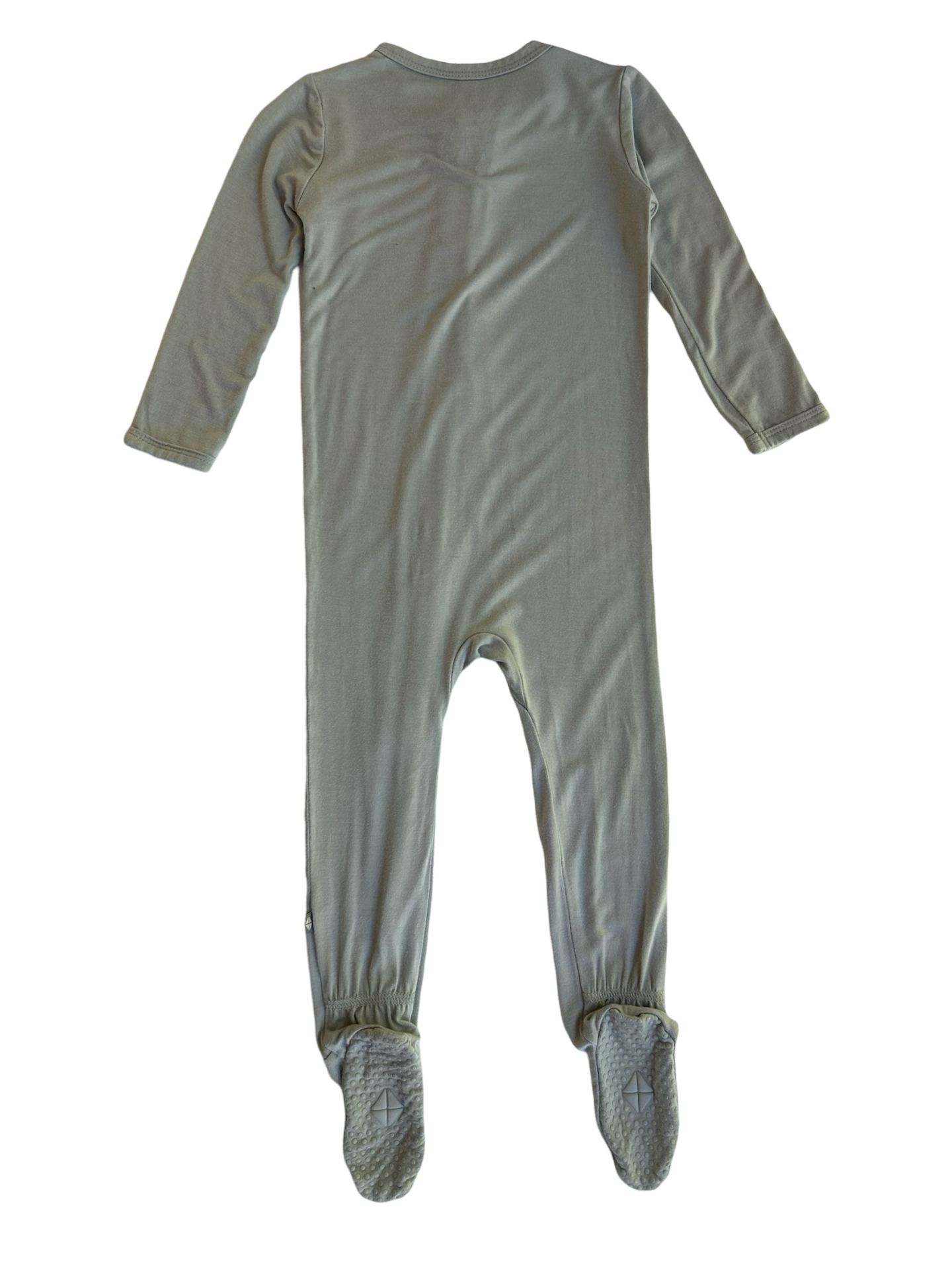 18M-24M Baby Boy / Girl Solid Gray Bamboo Kyte Baby Long Sleeve Sleeper PJs