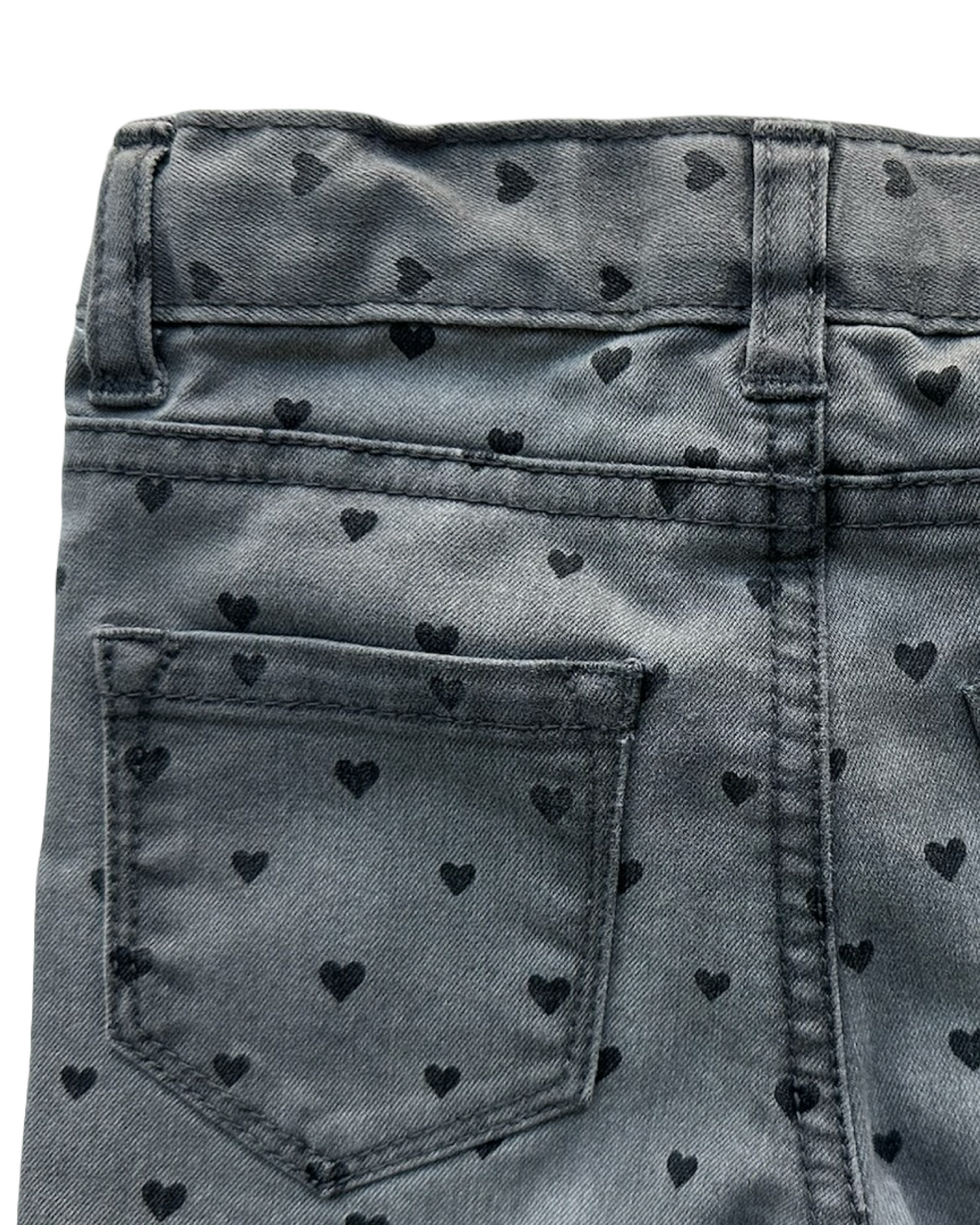 2T Toddler Girl Cherokee With Heart 🖤🖤🖤 Jeans Pants Adjustable Waistband Pockets