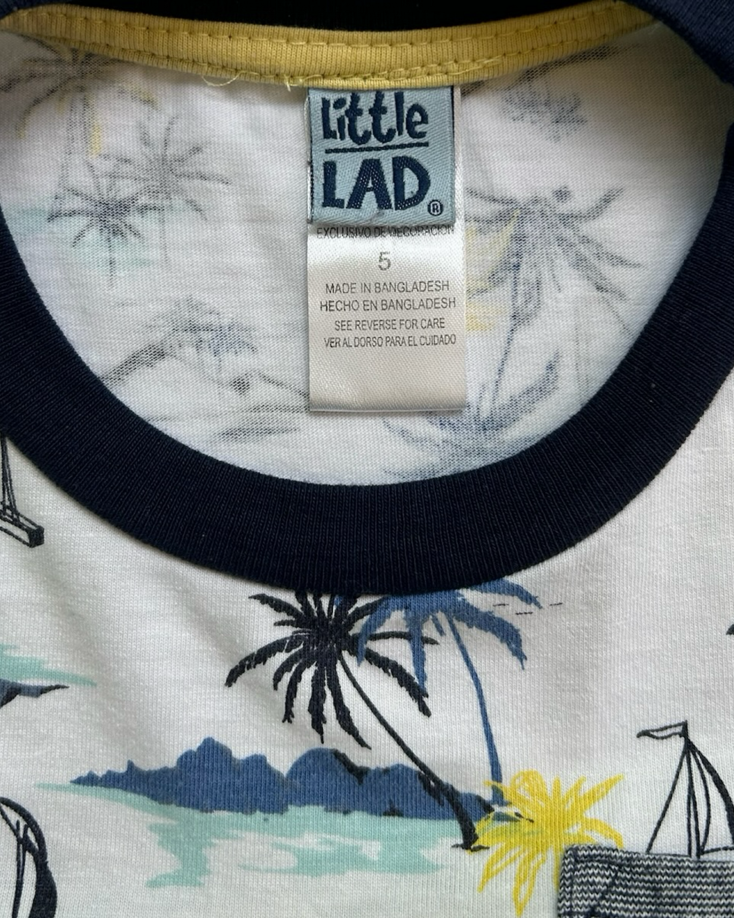 5T Toddler Boys Little LAD T-Shirt  Palm Trees