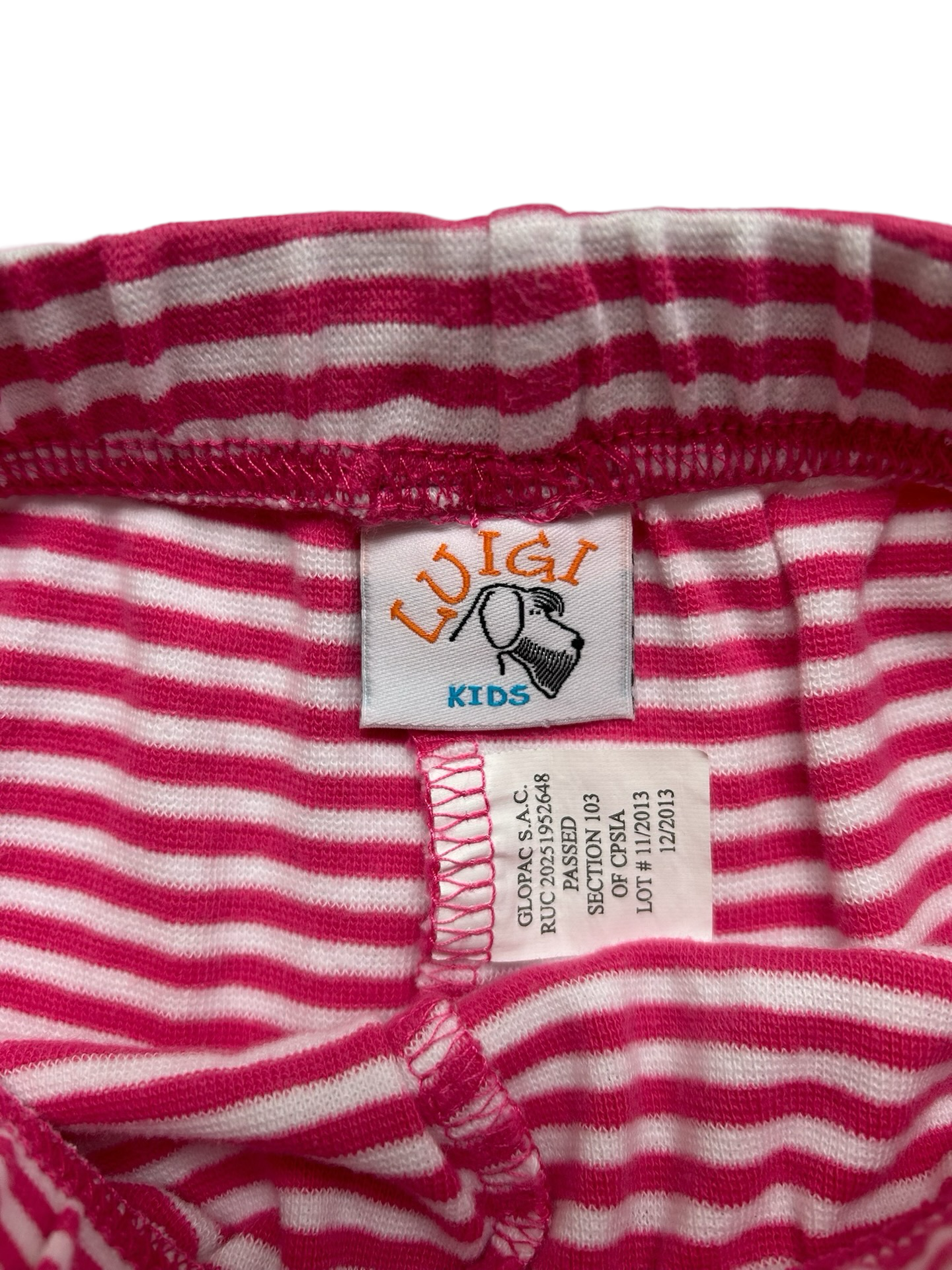 5T Toddler Girl Luigi Kids Boutique Pink Stripe Knit Trim Ruffle Shorts