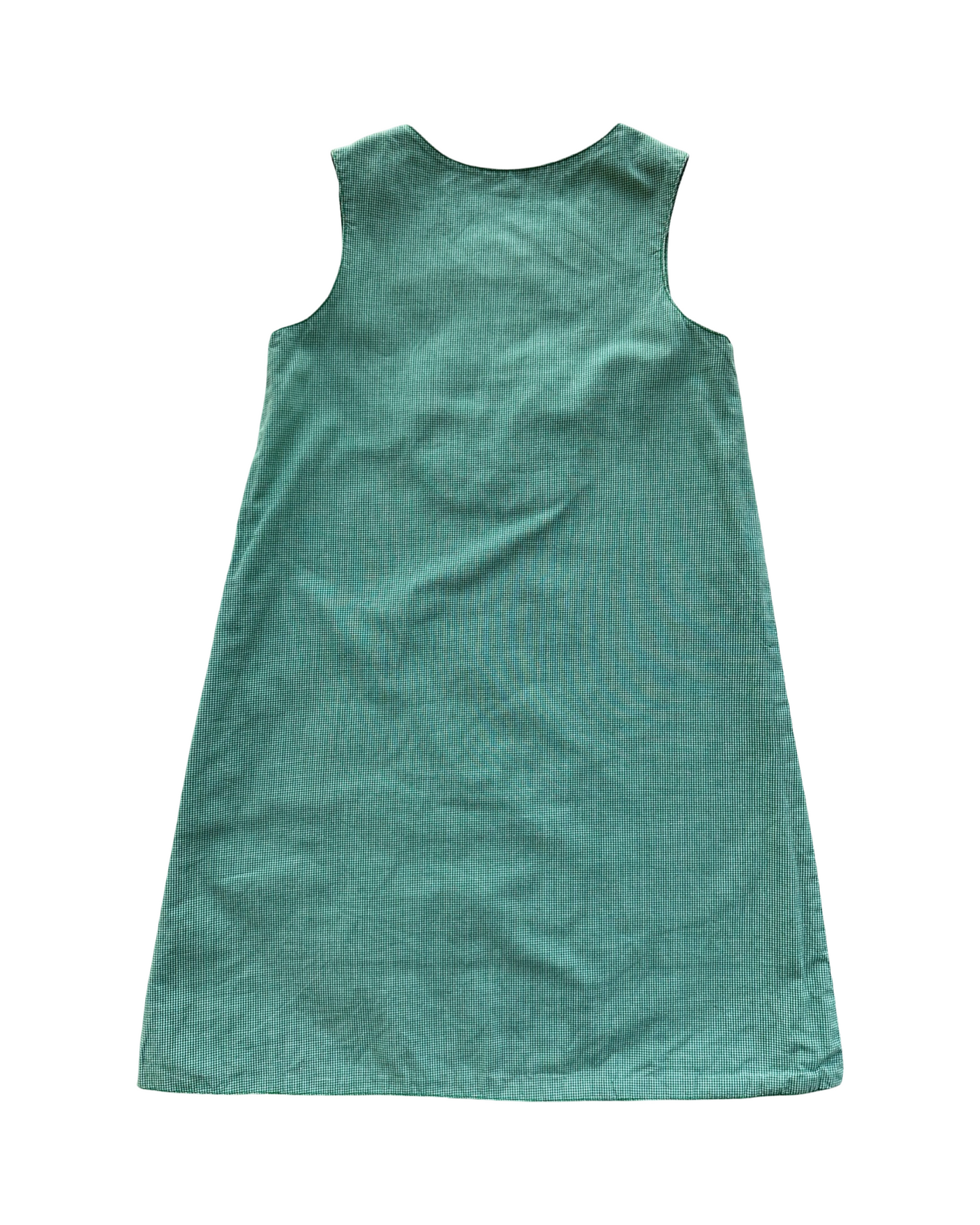 3Y Toddler Girl Strasburg Reversible Gingham Christmas Dress.