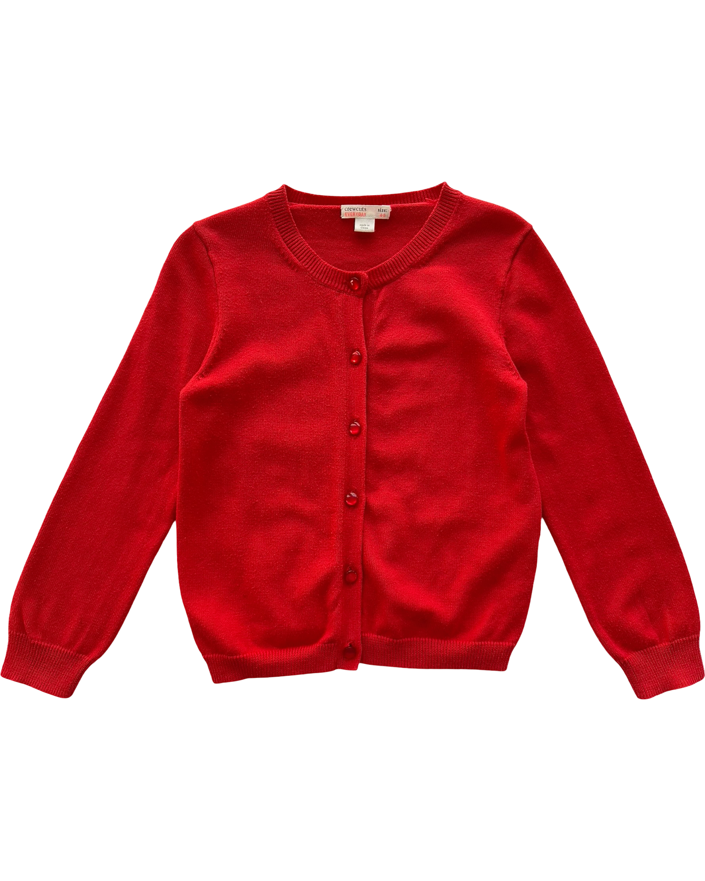 4Y-5Y Toddler Girl’s Crewcuts Everyday Long Sleeve Cardigan Sweater Buttons Front.